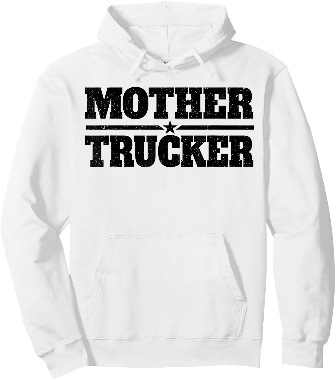Mother Trucker Women Female Trucker Hoodie - Hoodie | White