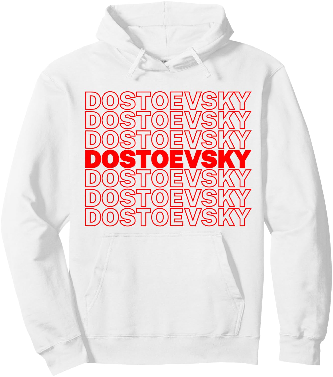 Funny Fyodor Dostoevsky Russian Literature Writer Literary Hoodie - Hoodie | White