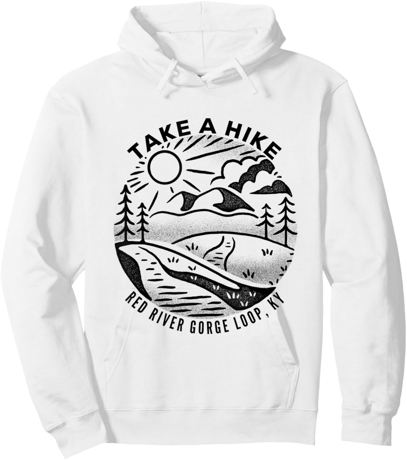 Take a Hike - Red River Gorge Loop Hoodie - Hoodie | White