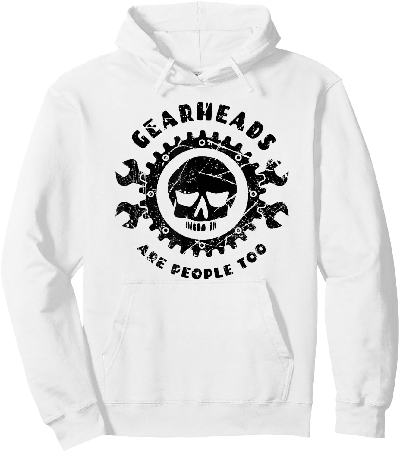 Gearheads Are People Too Classic Hoodie - Hoodie | White