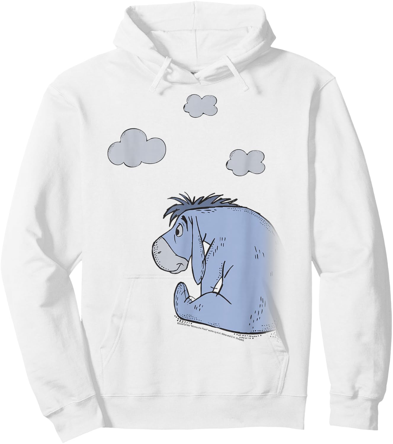 Disney Winnie The Pooh Eeyore In The Clouds Hoodie - Hoodie | White