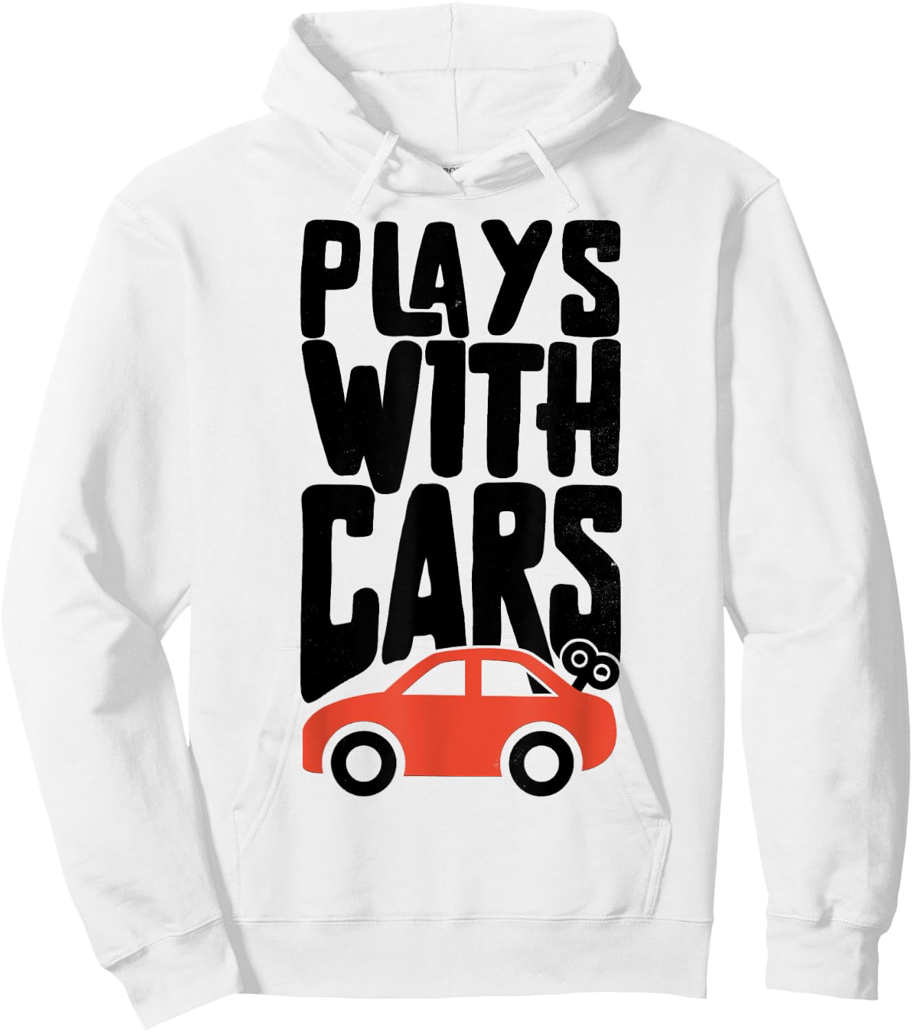Plays With Cars Father And Son Matching Hoodie - Hoodie | White