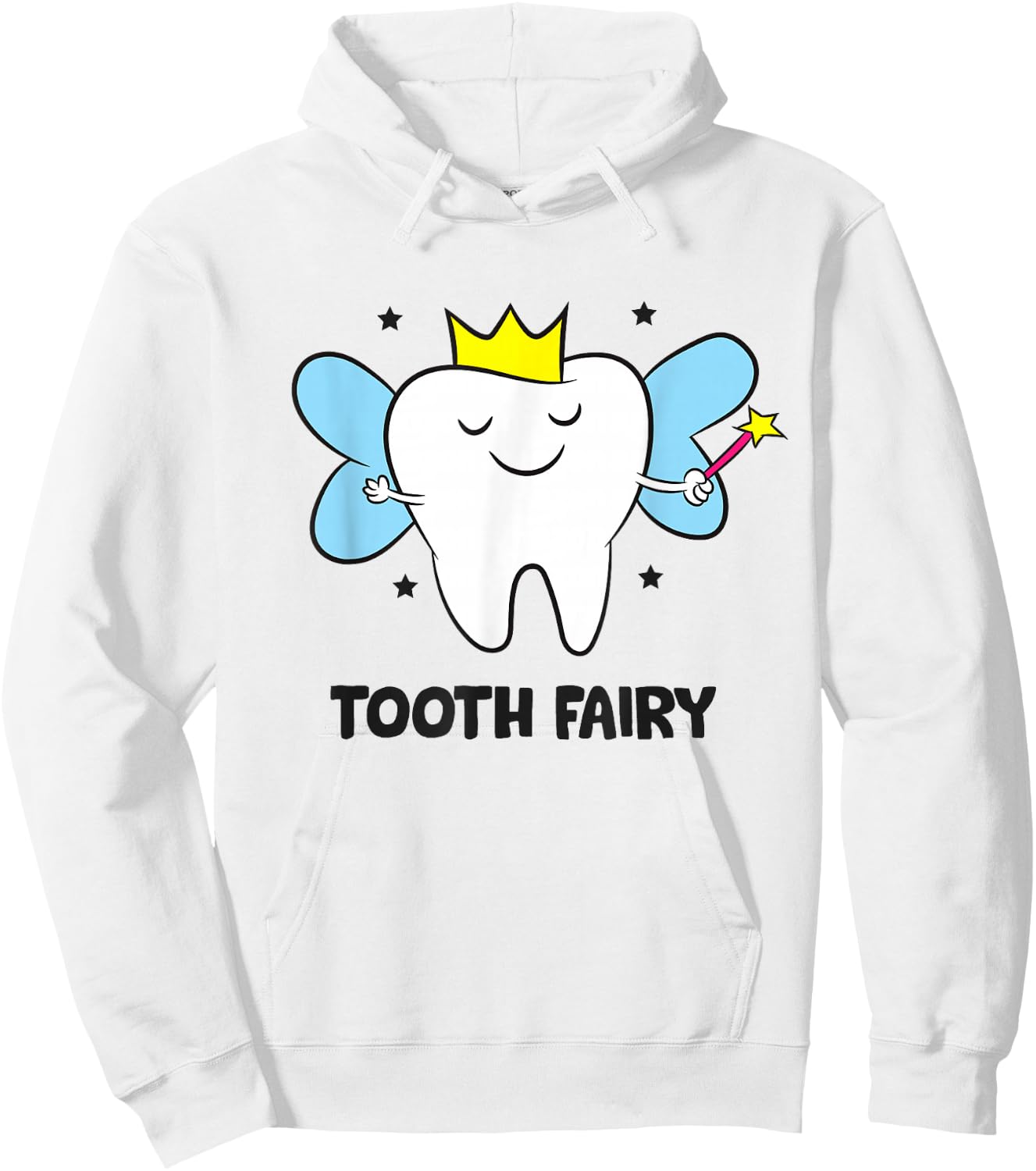 Tooth Fairy Crown Tooth Dentist Hoodie - Hoodie | White