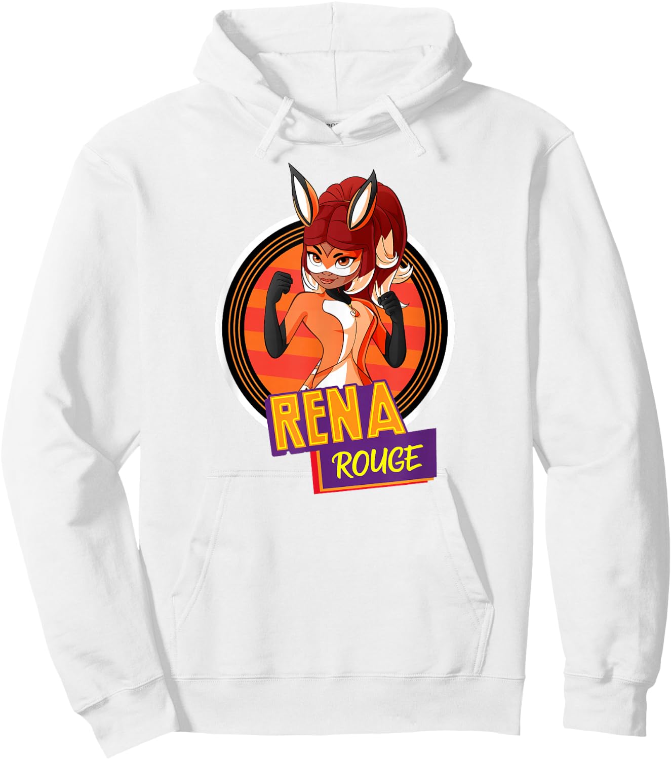 Miraculous Ladybug Orange Collection Rena Rouge Badge Hoodie - Hoodie | White