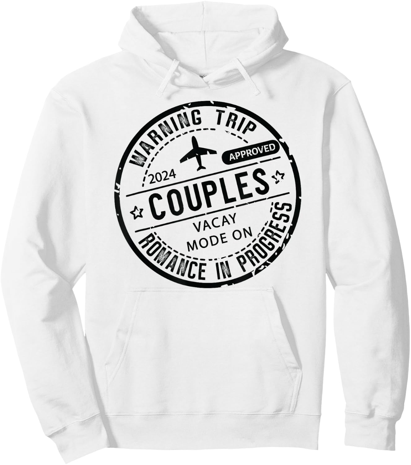 2024 couples Trip in Progress of Romantic Baecation Matching Hoodie - Hoodie | White