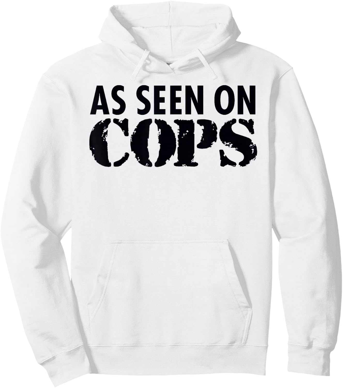 As Seen On Cops (Black) Graphic Hoodie - Hoodie | White