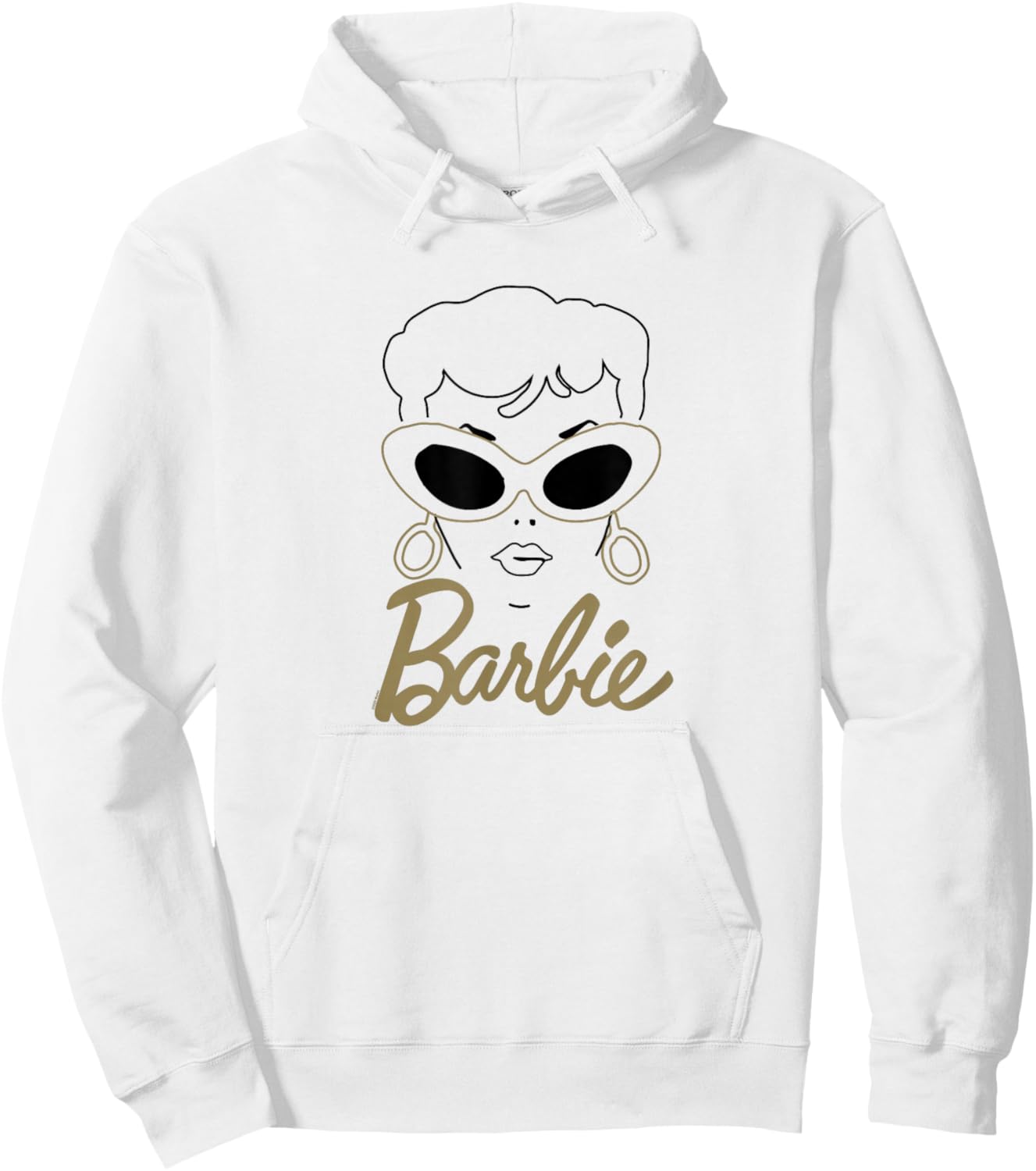 Barbie - Vintage Gold Glasses Hoodie - Hoodie | White