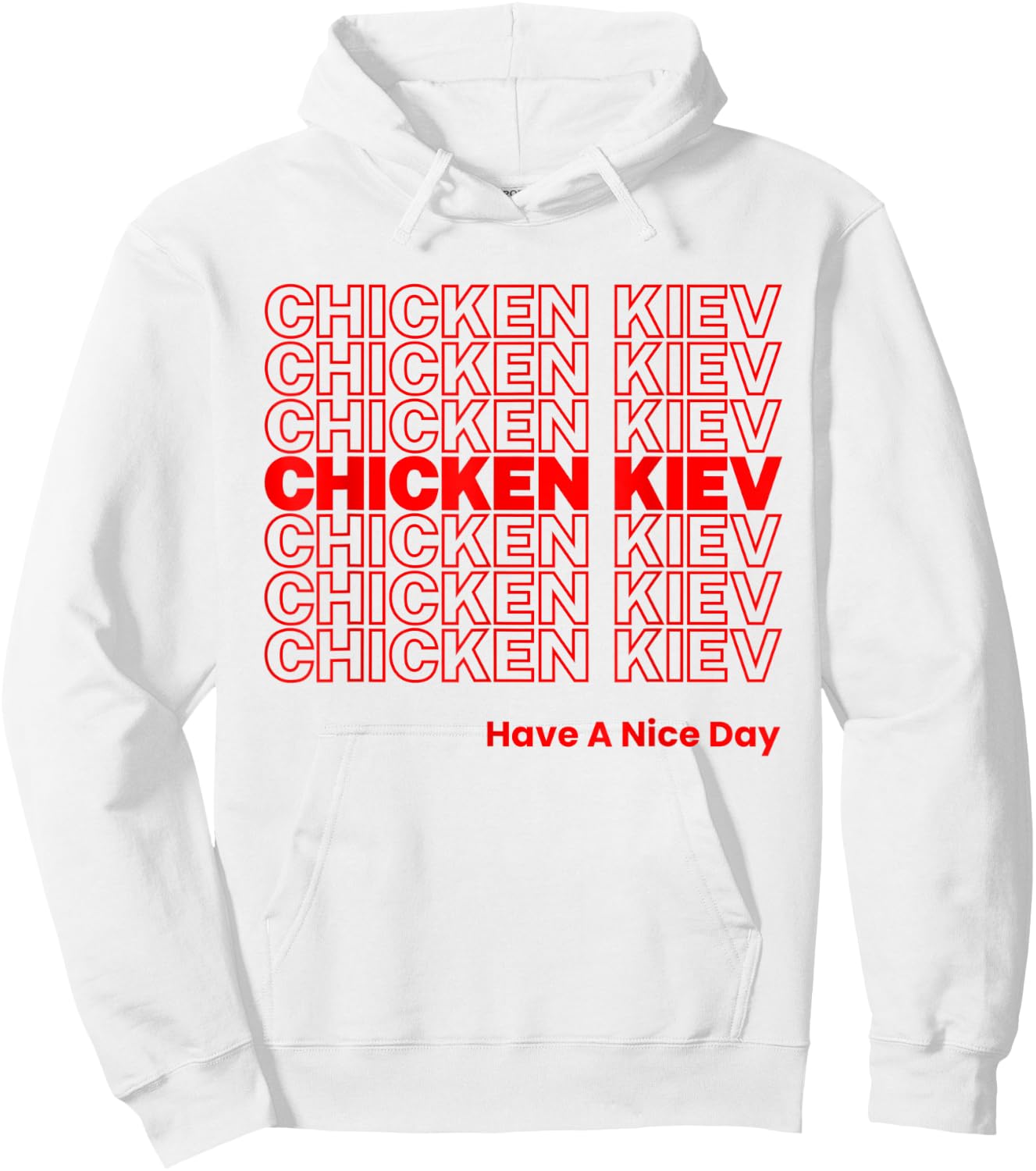 Funny Chicken Kiev Garlic Butter Russian Food Lover Foodie Hoodie - Hoodie | White