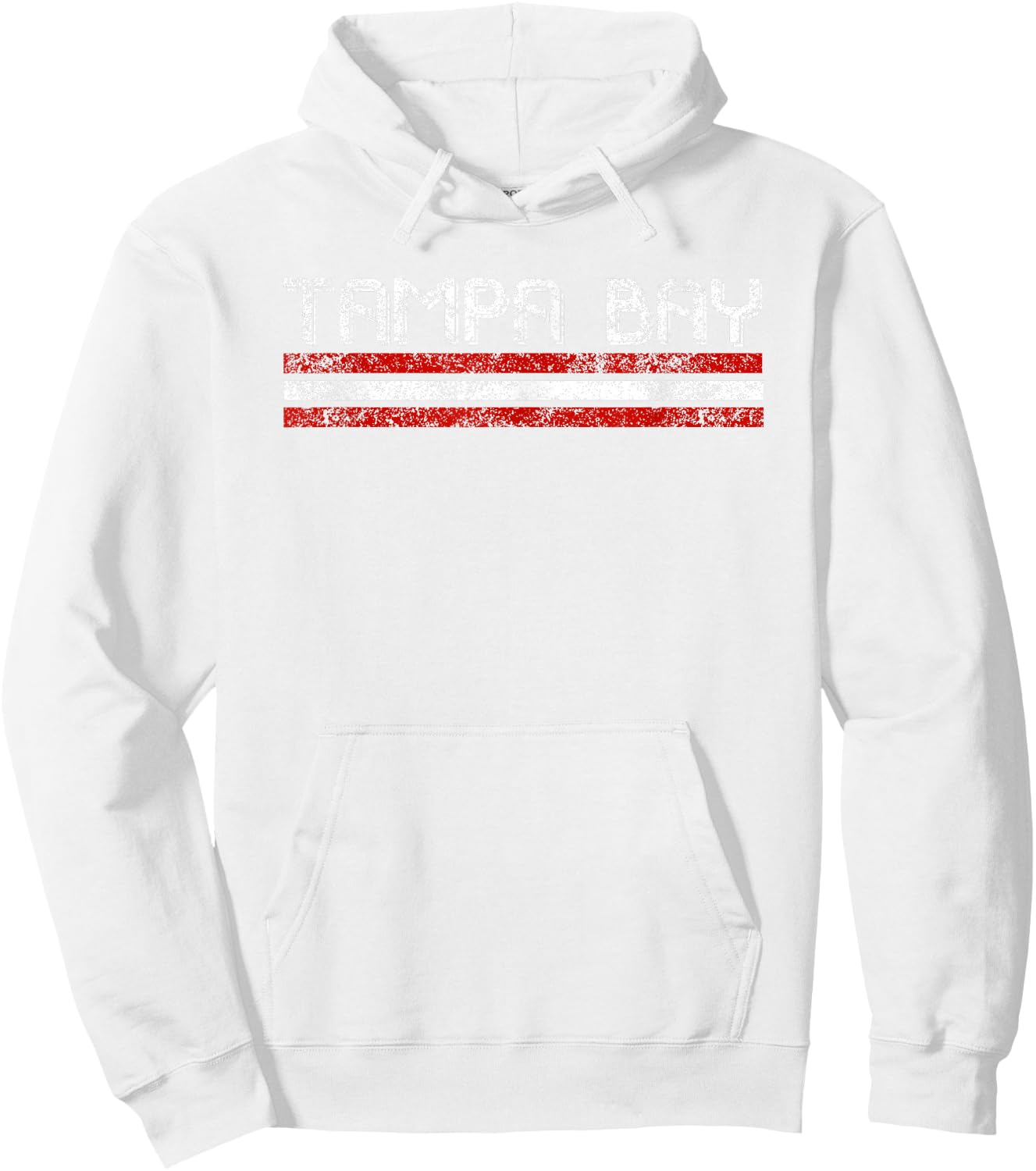 Tampa Bay Florida Retro Vintage Weathered Throwback Hoodie - Hoodie | White