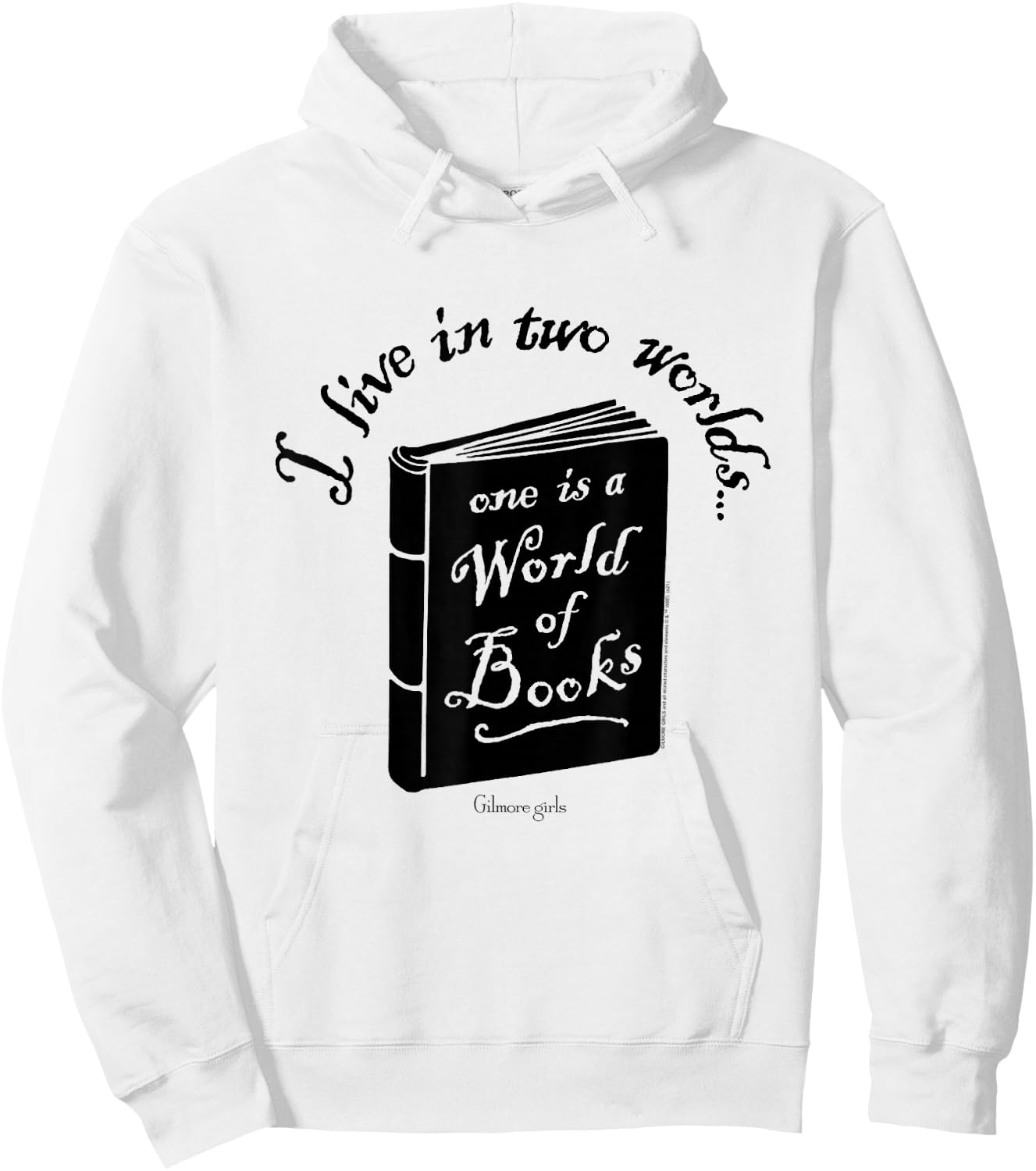 Gilmore Girls A World of Books Illustration TV Show Hoodie - Hoodie | White
