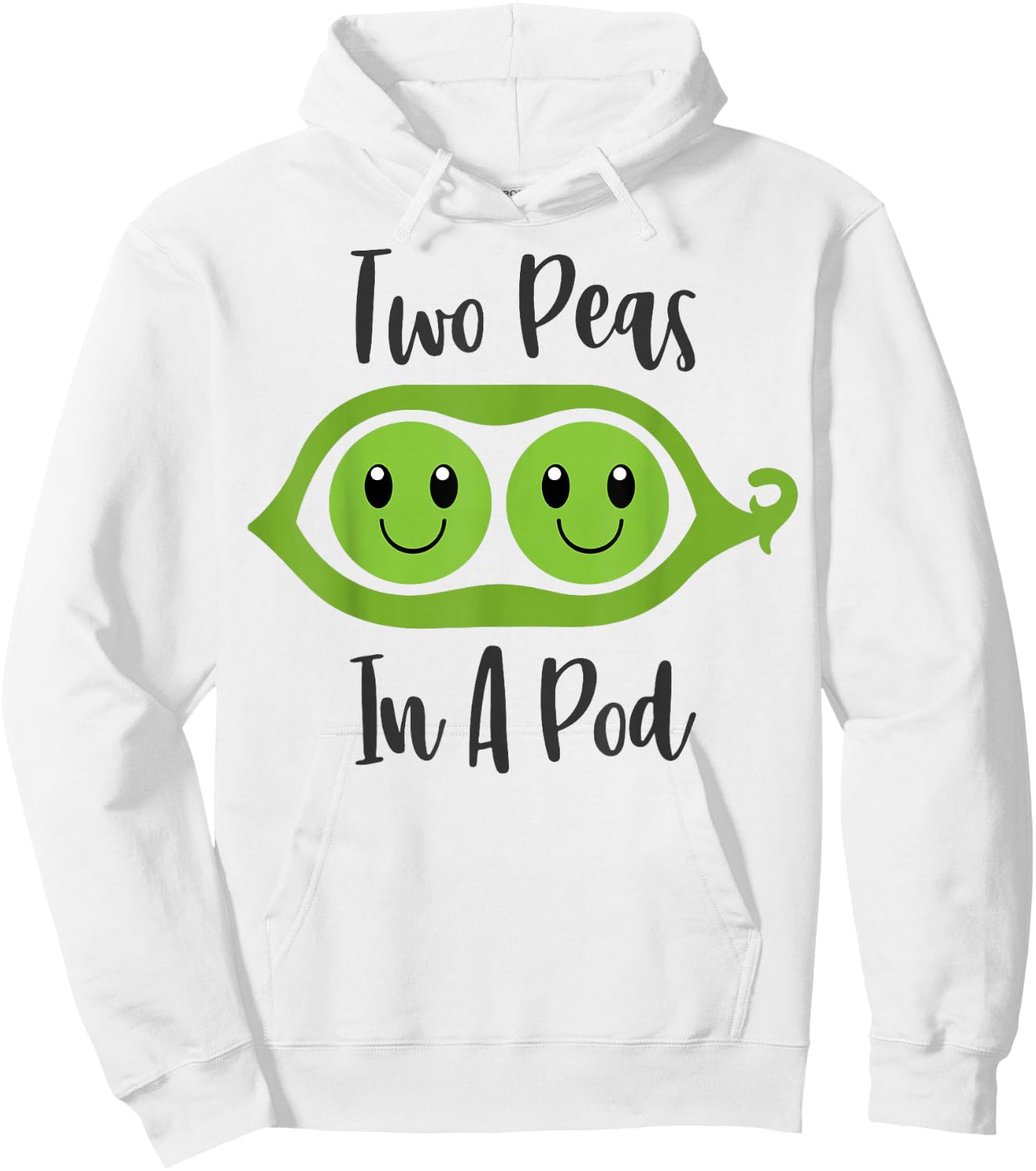 Two Peas In A Pod Funny Couples Matching Hoodie - Hoodie | White