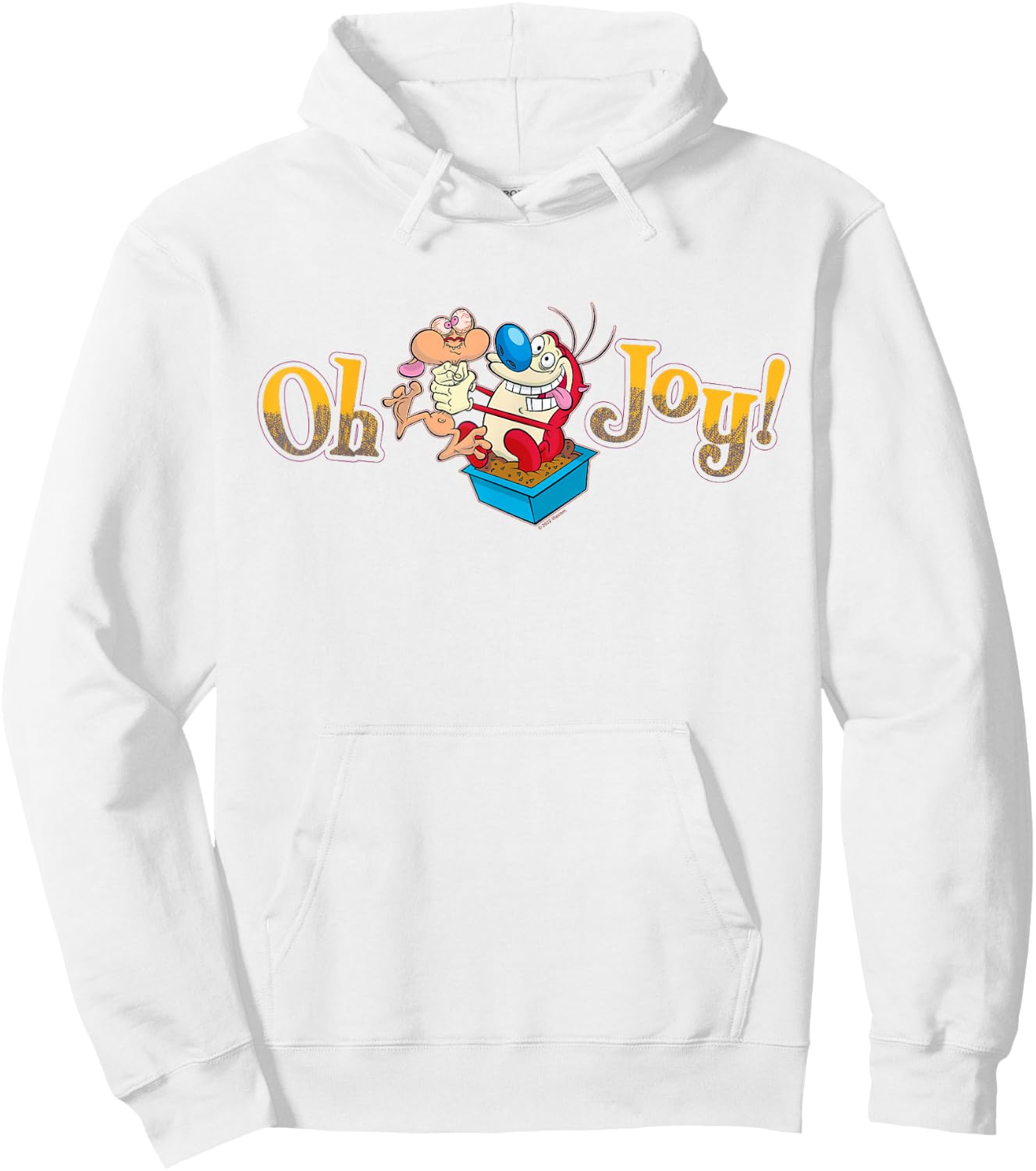 Ren & Stimpy Oh Joy Hoodie - Hoodie | White