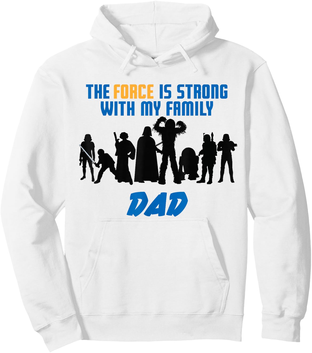 Star Wars The Force Matching Family DAD Hoodie - Hoodie | White