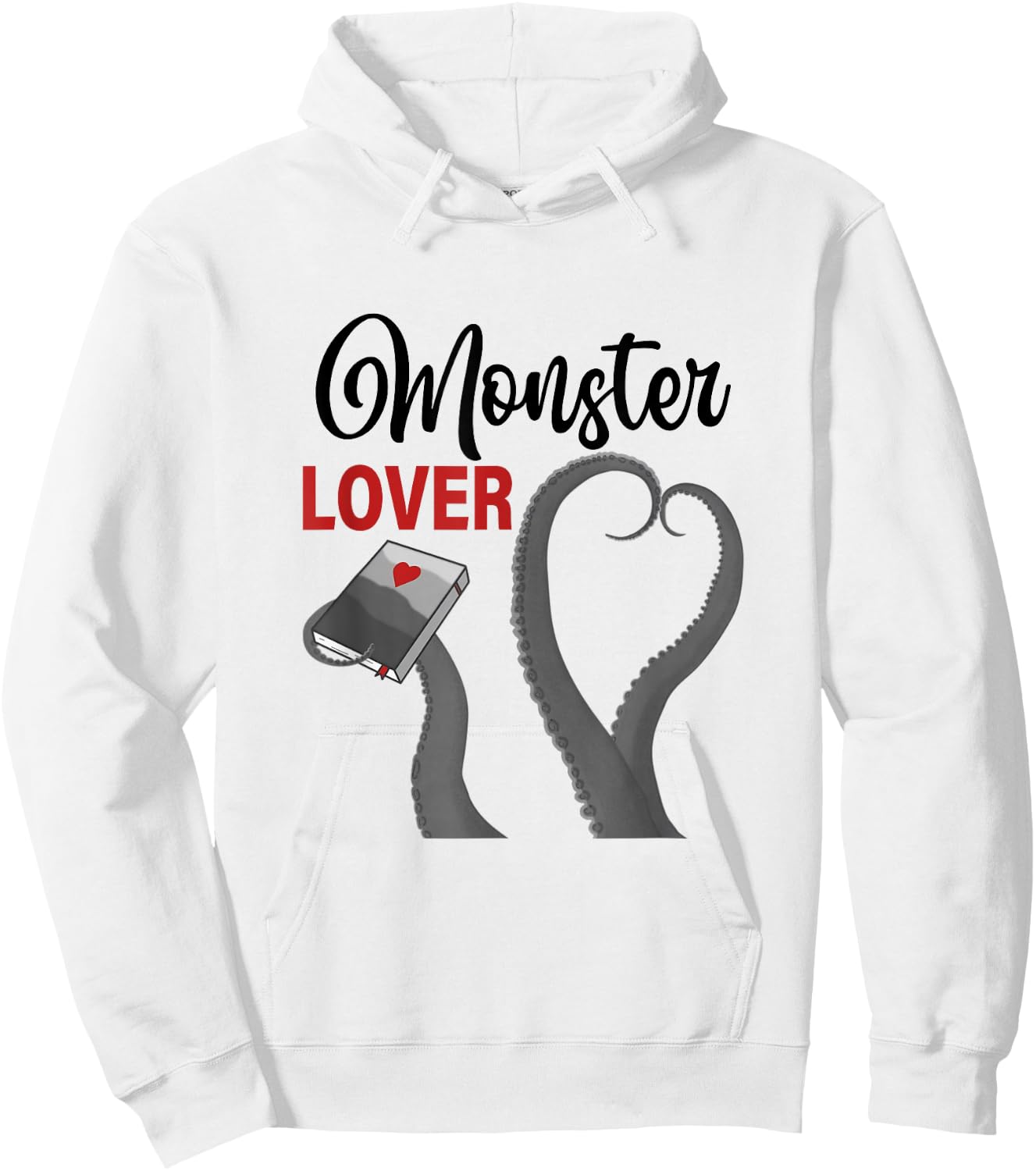 Monster Lover Tentacle Romance Reader Reading Bookish Hoodie - Hoodie | White