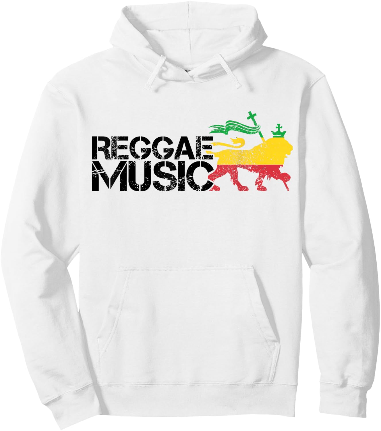 Reggae Music Rastafari Lion of Judah Jamaica Rasta Gift Hoodie - Hoodie | White
