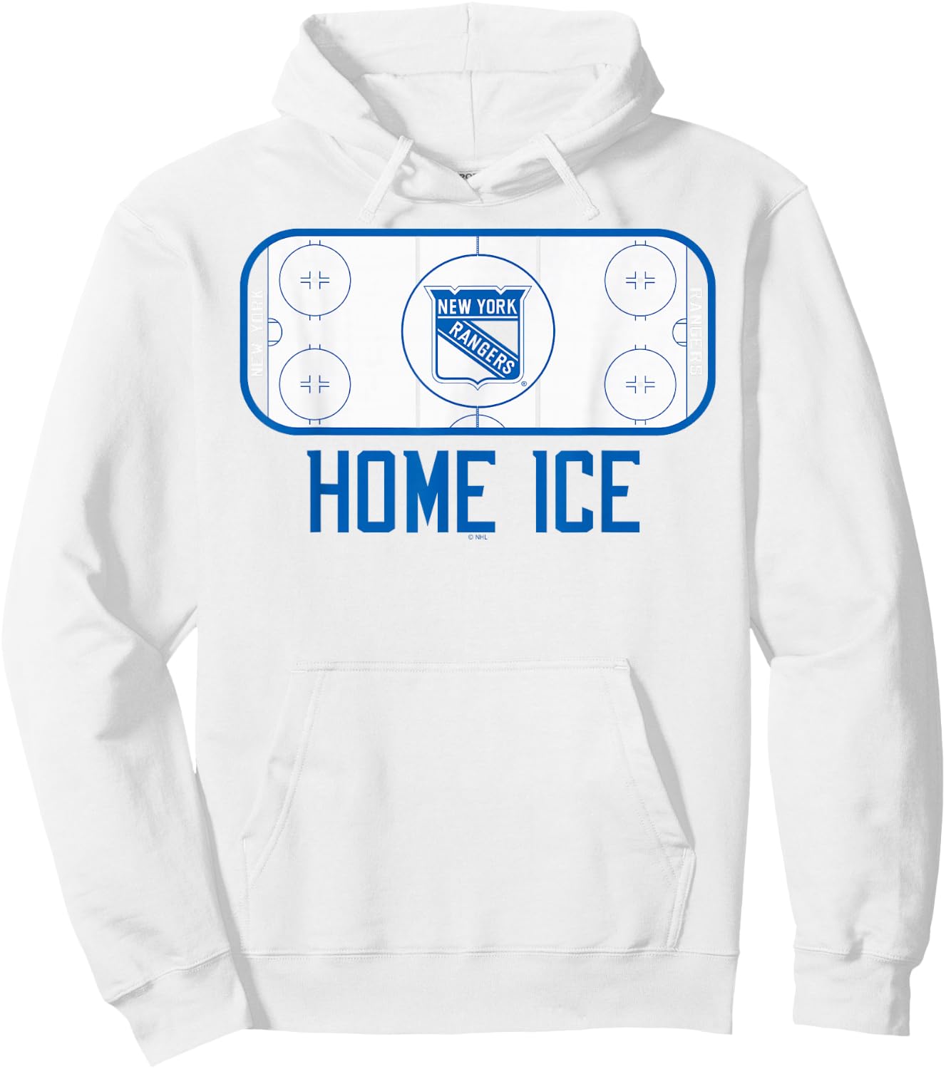 New York Rangers Home Ice Red Officially Licensed Hoodie - Hoodie | White