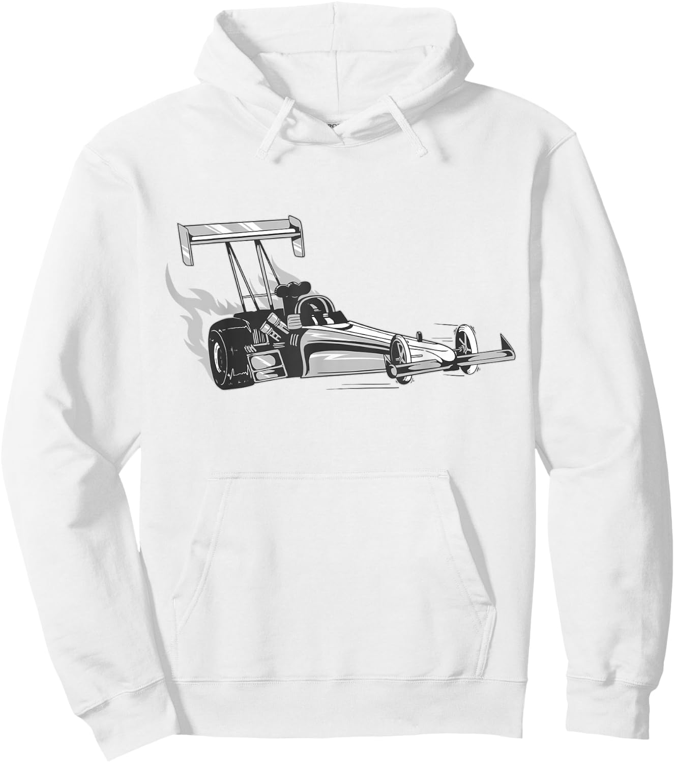 Dragster Hoodie - Hoodie | White