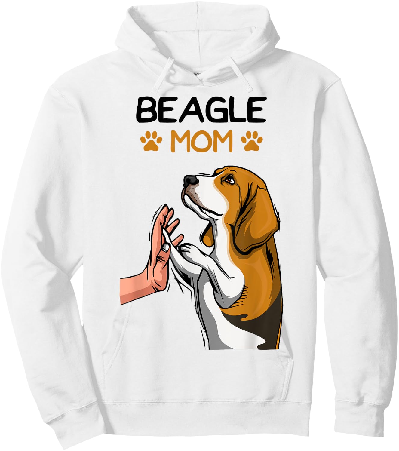 Beagle Mom Dog Mama Girl Mother´s Day Hoodie - Hoodie | White