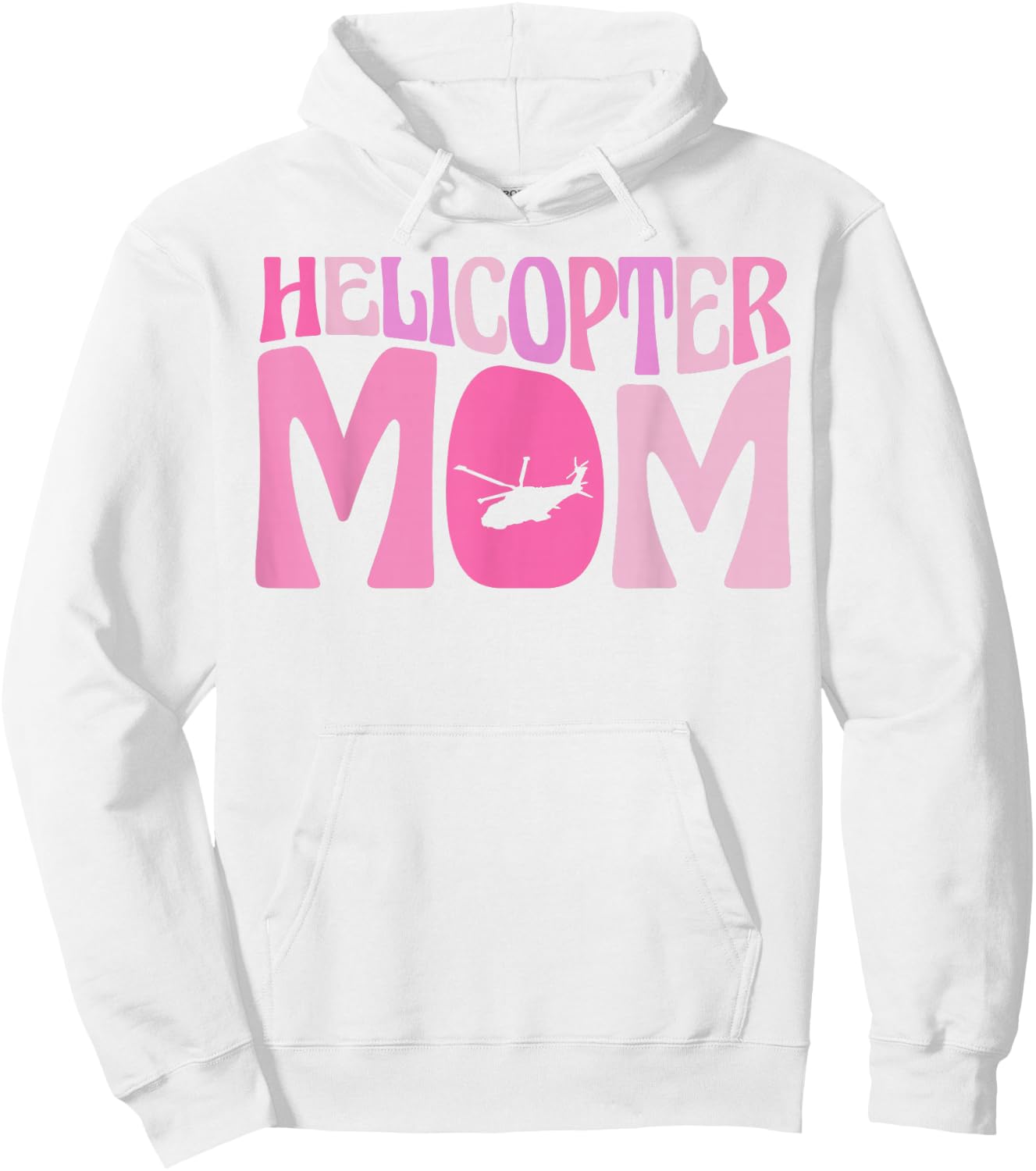 Helicopter Parents Funny Women Pilot Helicopter Mom Hoodie - Hoodie | White