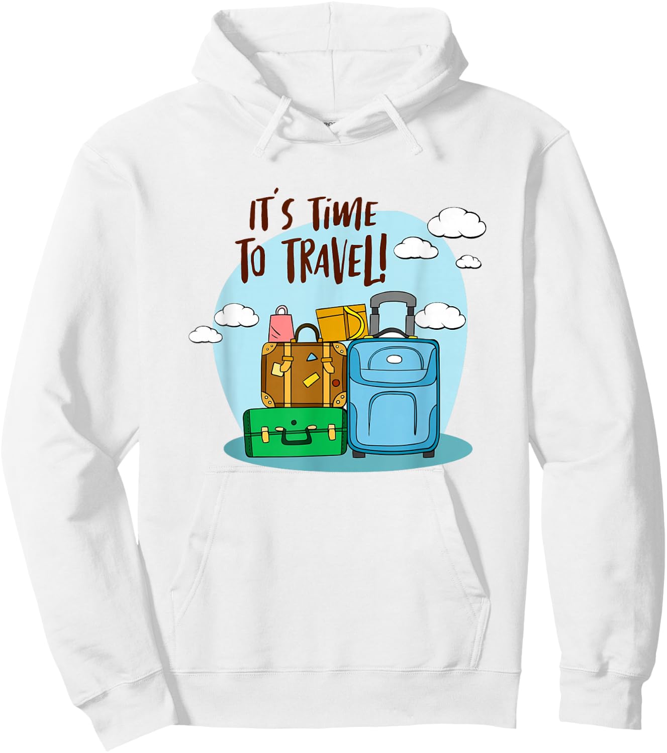 It's Time To Travel Girls Trip Traveler Traveling Adventure Hoodie - Hoodie | White