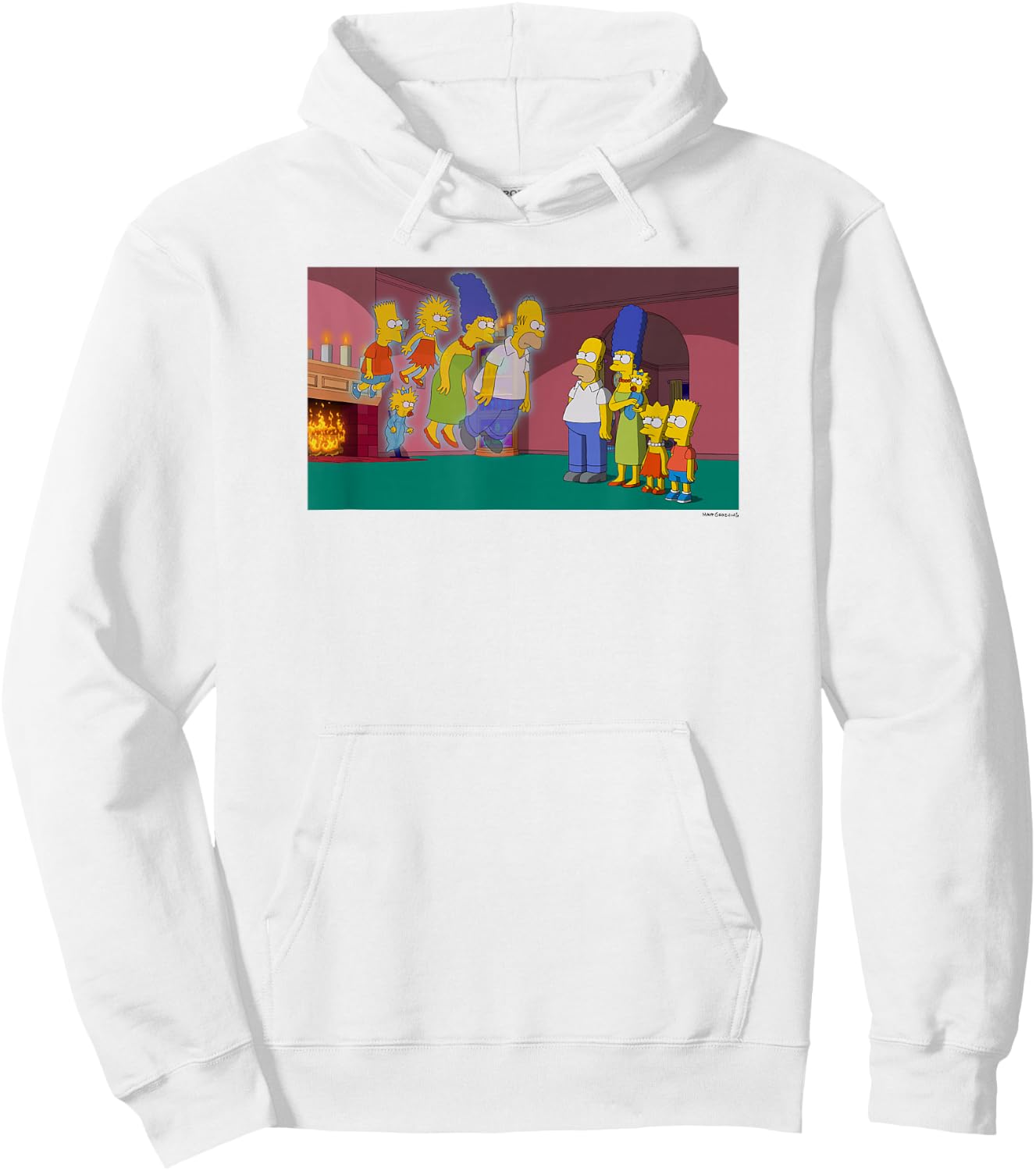The Simpsons Treehouse Of Horror Halloween Ghost Family Hoodie - Hoodie | White