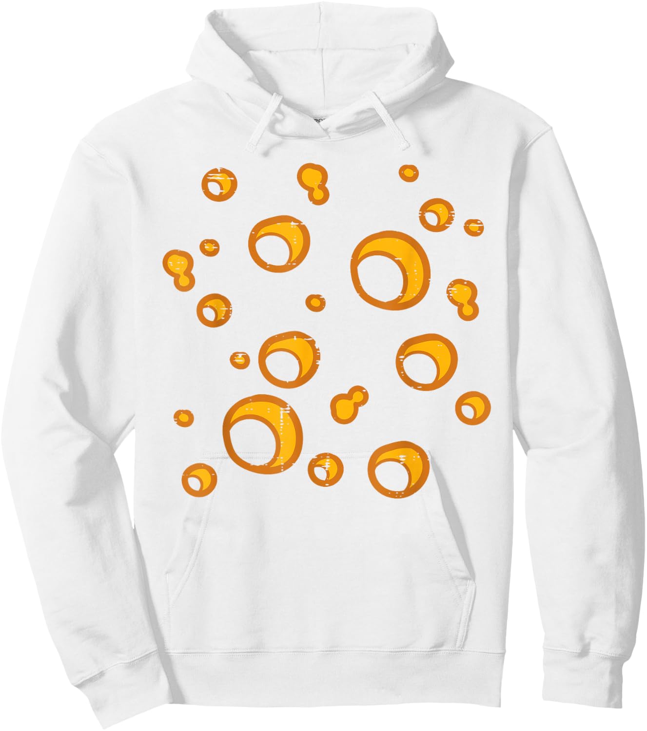 Swiss Cheese Costume Funny Halloween Queso Men Women Kids Hoodie - Hoodie | White