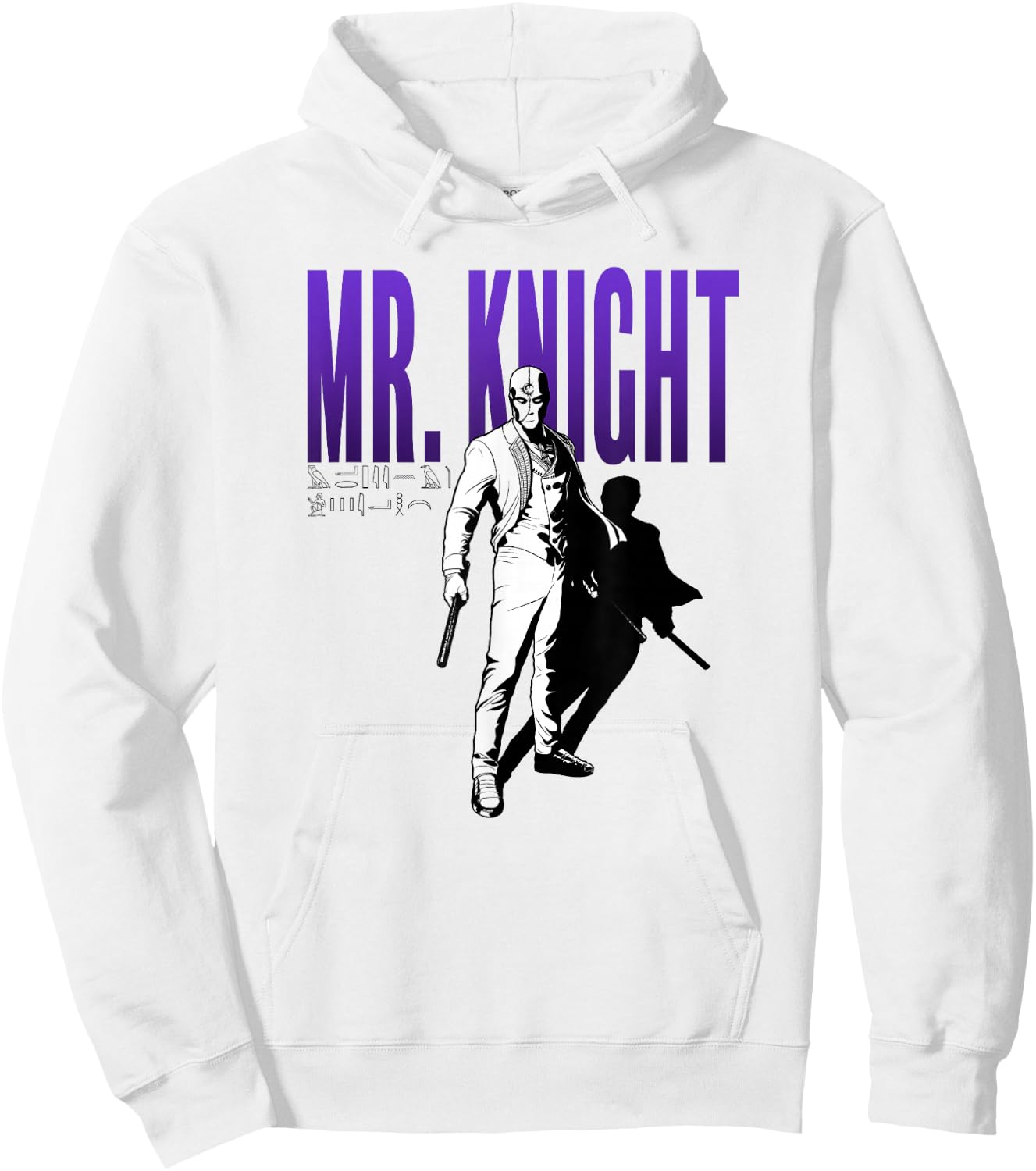 Marvel Moon Knight Mr. Knight Shadow Hoodie - Hoodie | White