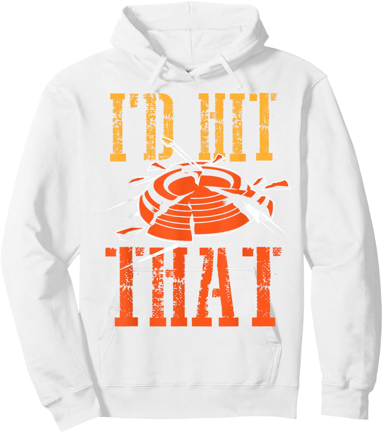 I'd Hit That Clay Shooting Shirt | Breaking Birds Gag Gift Hoodie - Hoodie | White