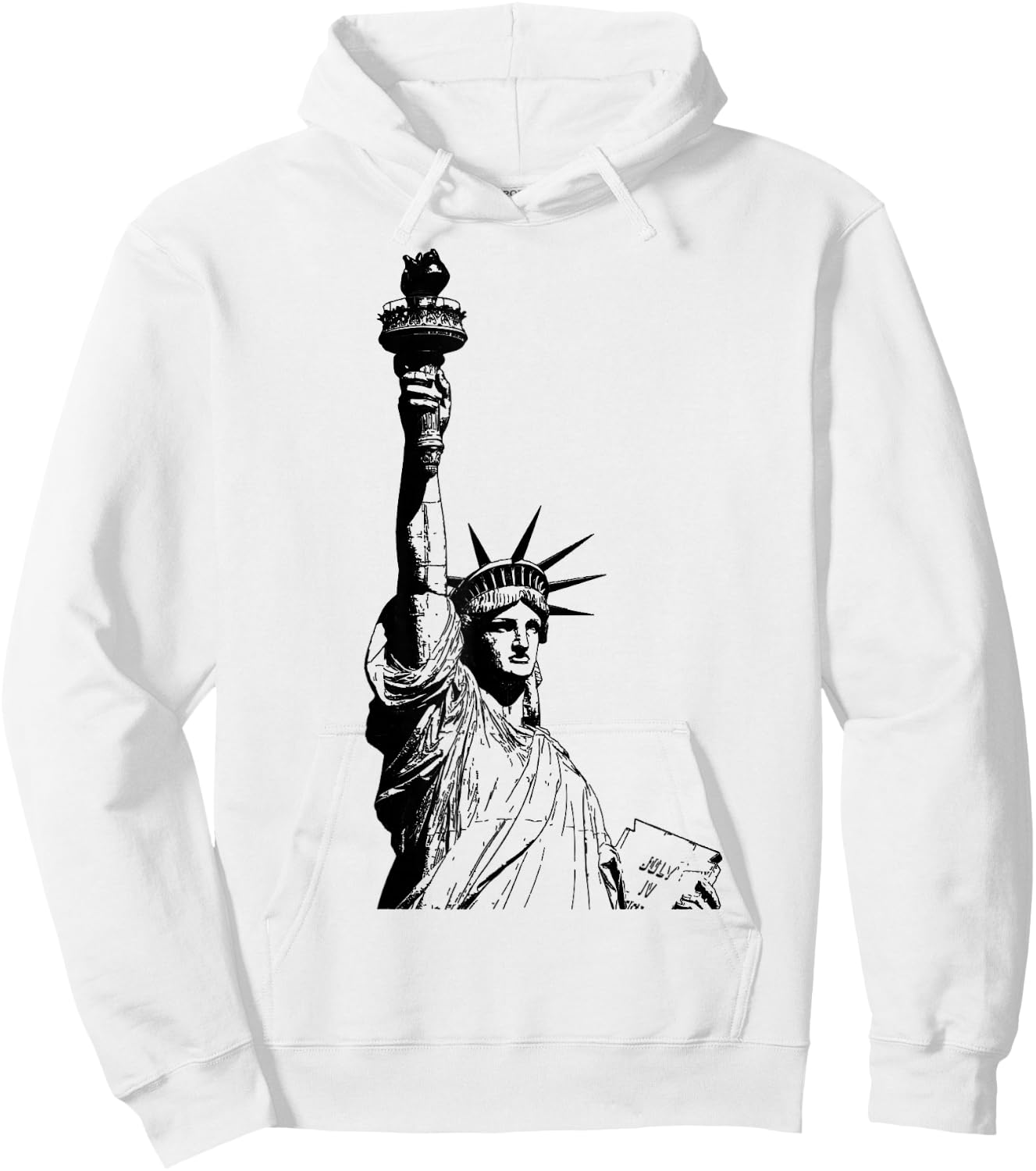 Statue Of Liberty Hoodie - Hoodie | White