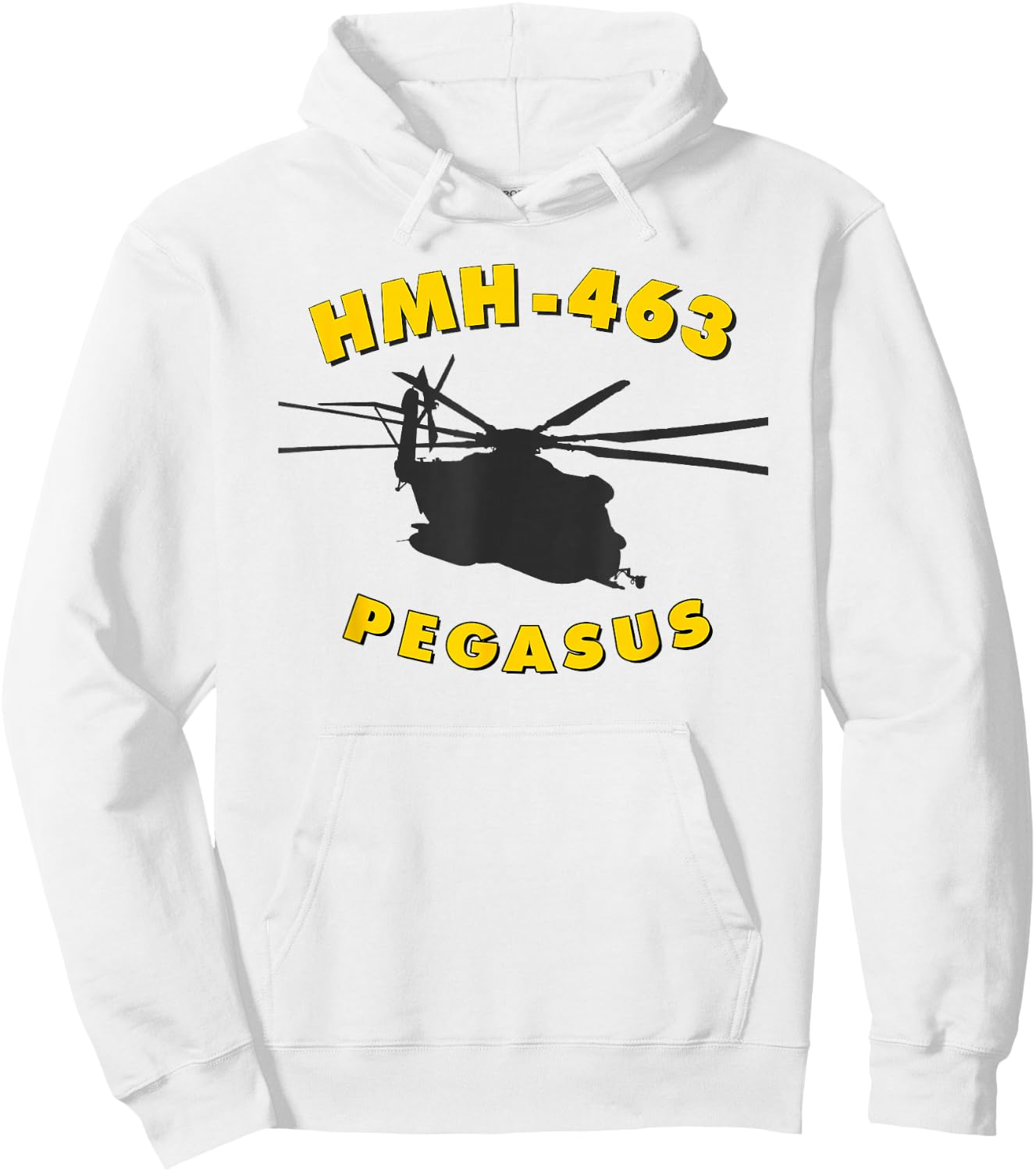HMH-463 Pegasus CH-53 Super Stallion Helicopter Hoodie - Hoodie | White
