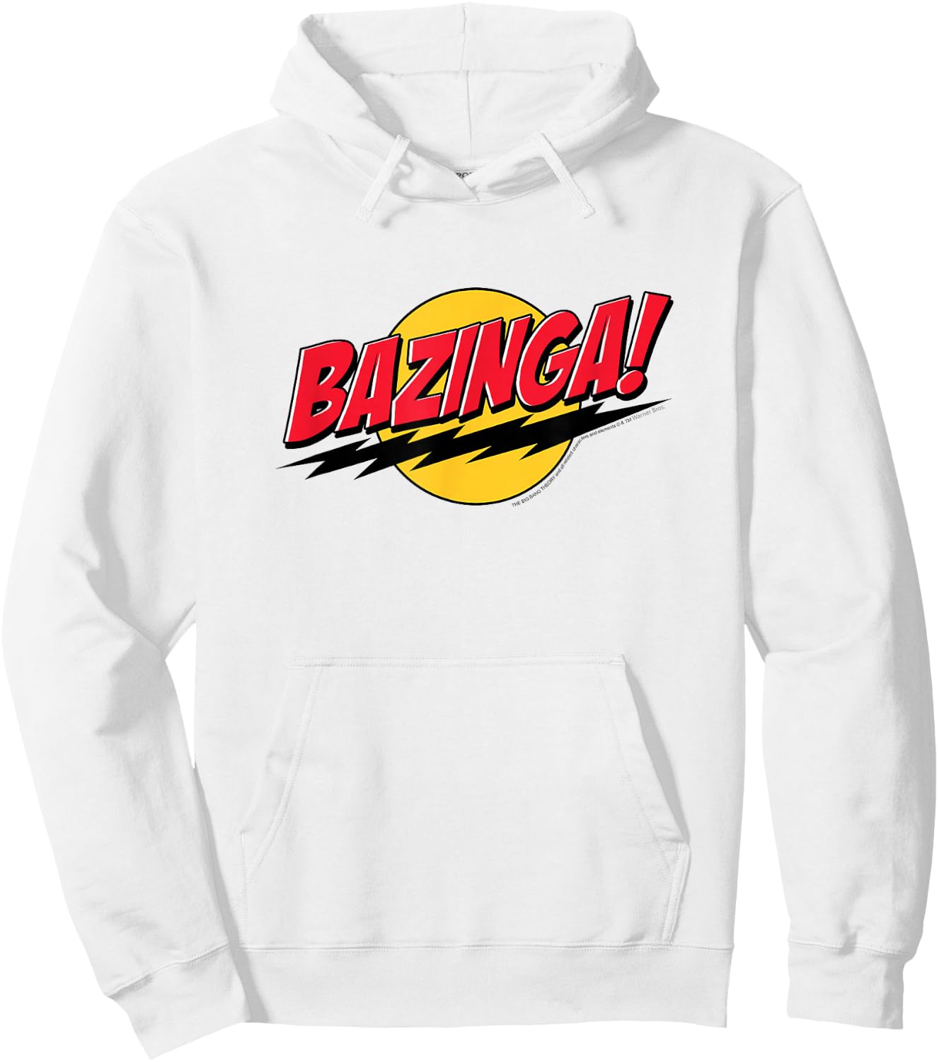 The Big Bang Theory Bazinga! Round Logo TV Show Hoodie - Hoodie | White