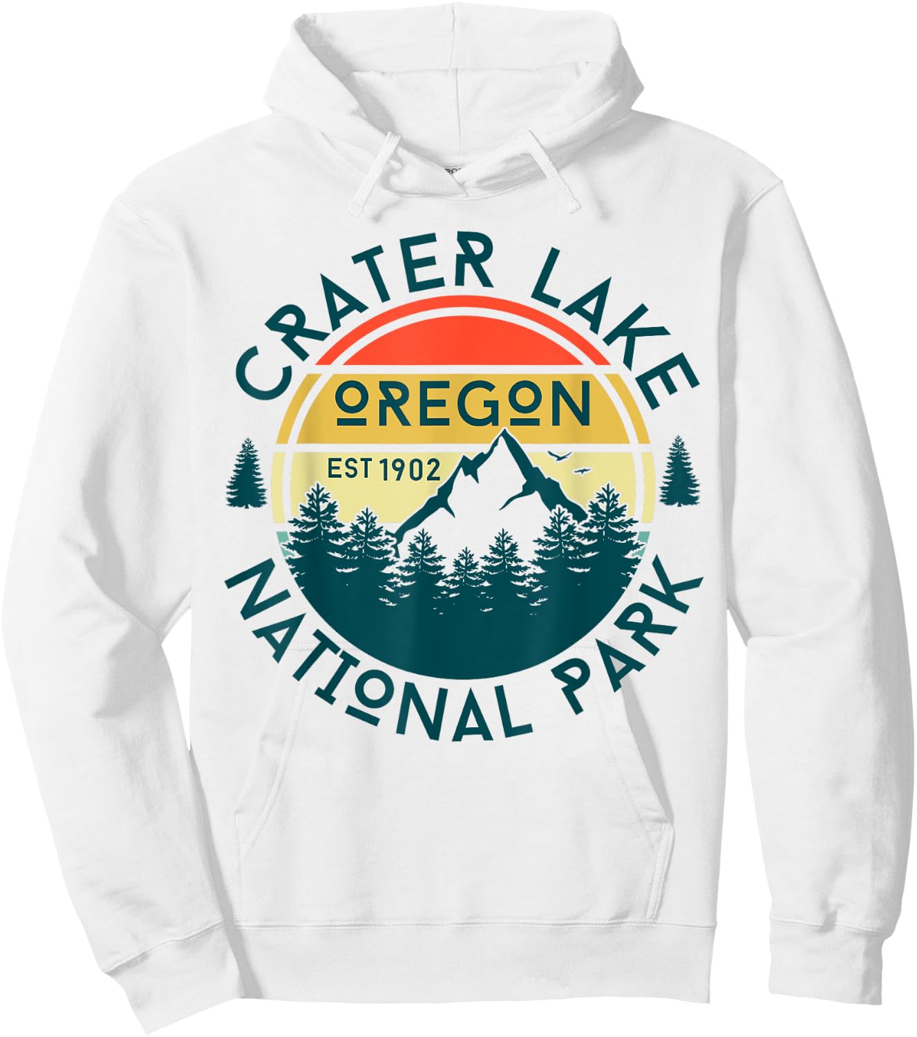 Crater Lake National Park Oregon Hiking Nature Outdoors Hoodie - Hoodie | White