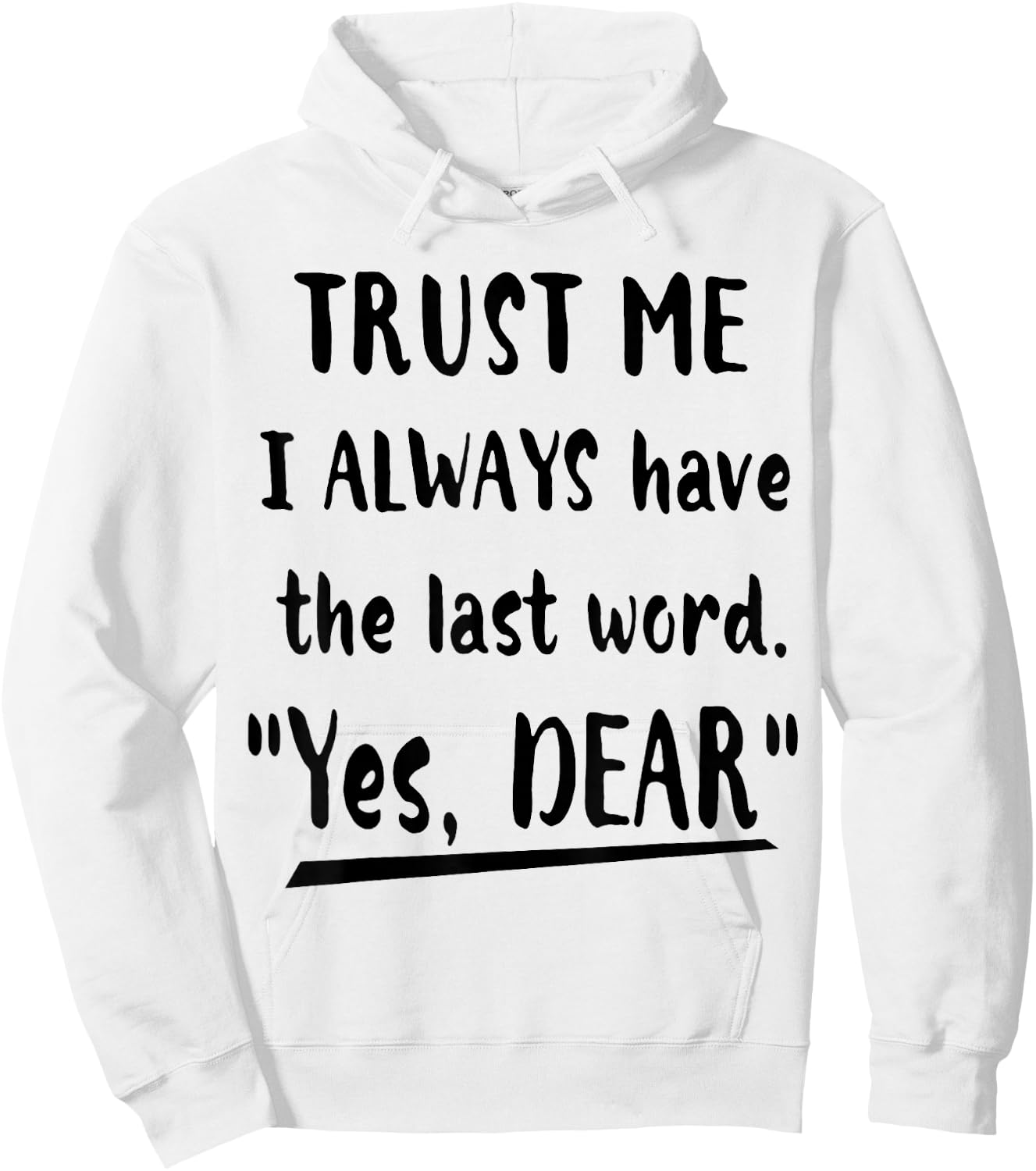 Funny Matching Couple Shirts His and Her "Yes,Dear" Hoodie - Hoodie | White