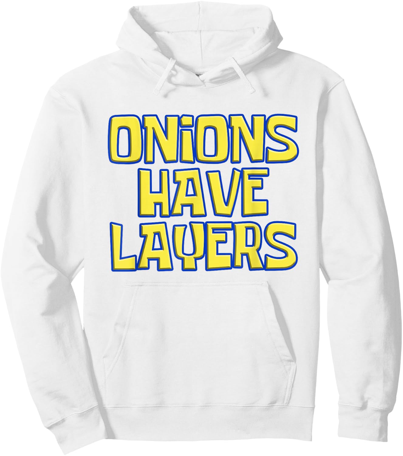Onions Have Layers Ogre Meme Enthusiast Funny Hoodie - Hoodie | White