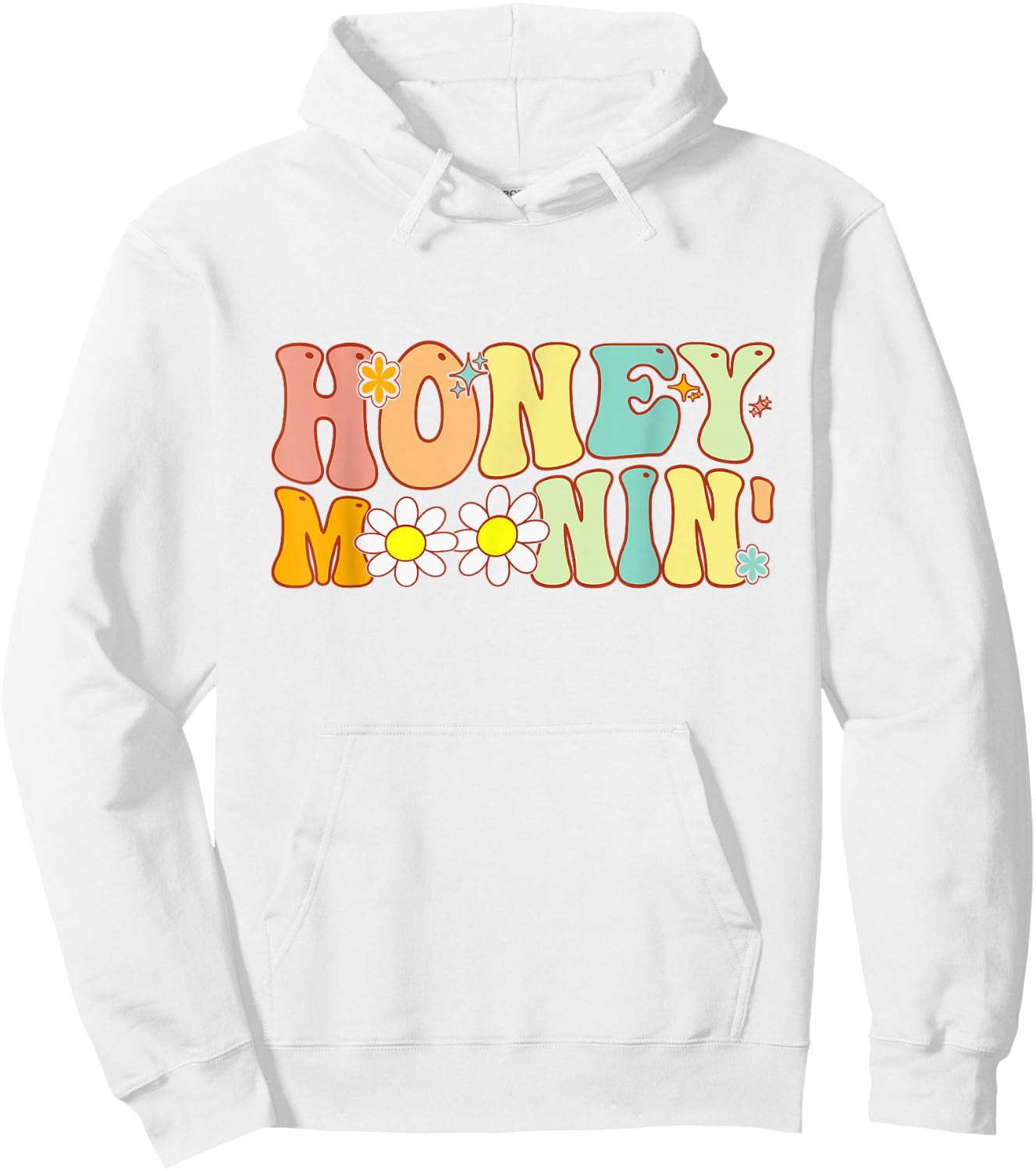 Groovy Honeymoonin Bride Bridal Shower To Honeymoon Vacation Hoodie - Hoodie | White