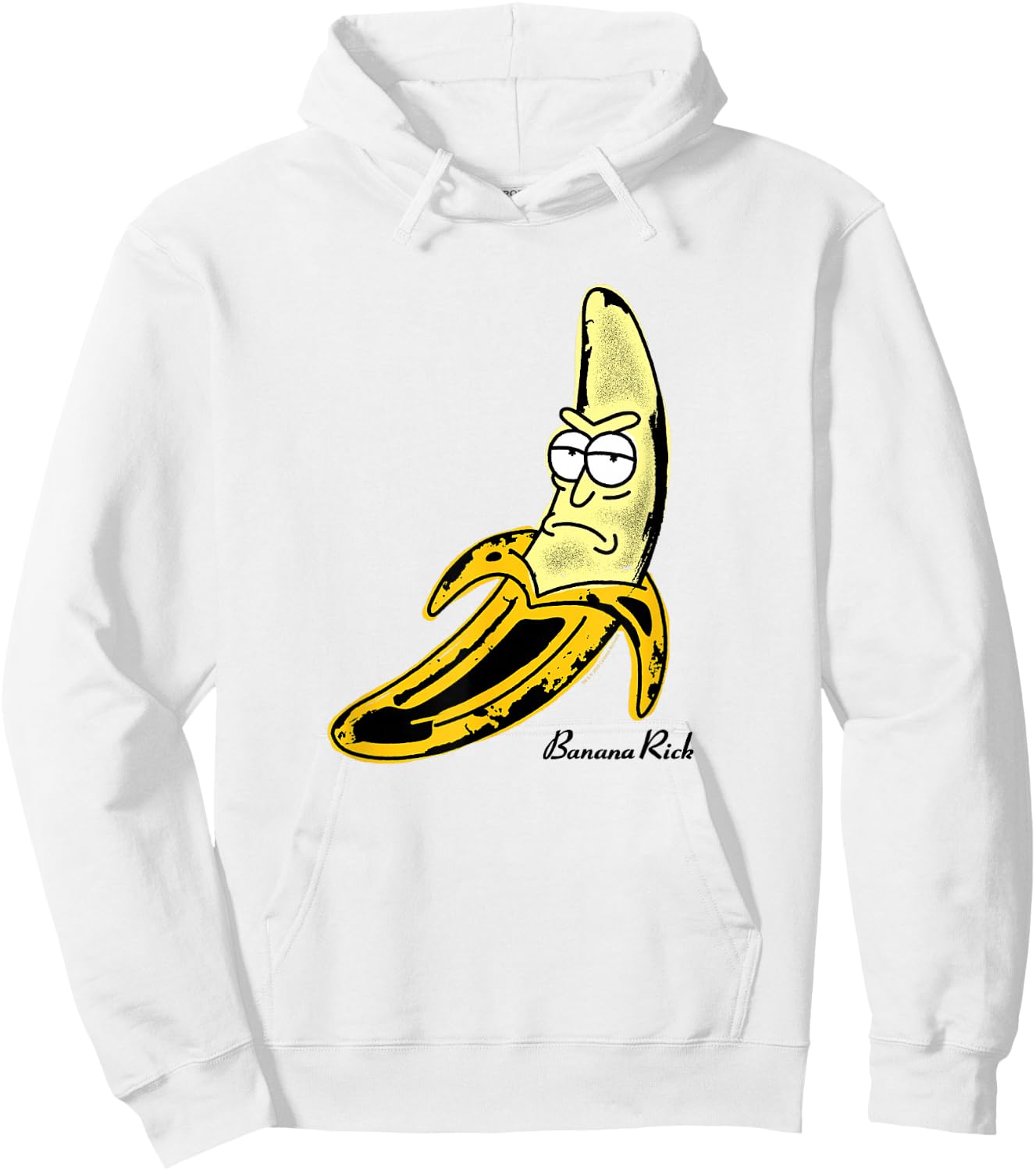 Rick and Morty Banana Rick Record Cover Hoodie - Hoodie | White