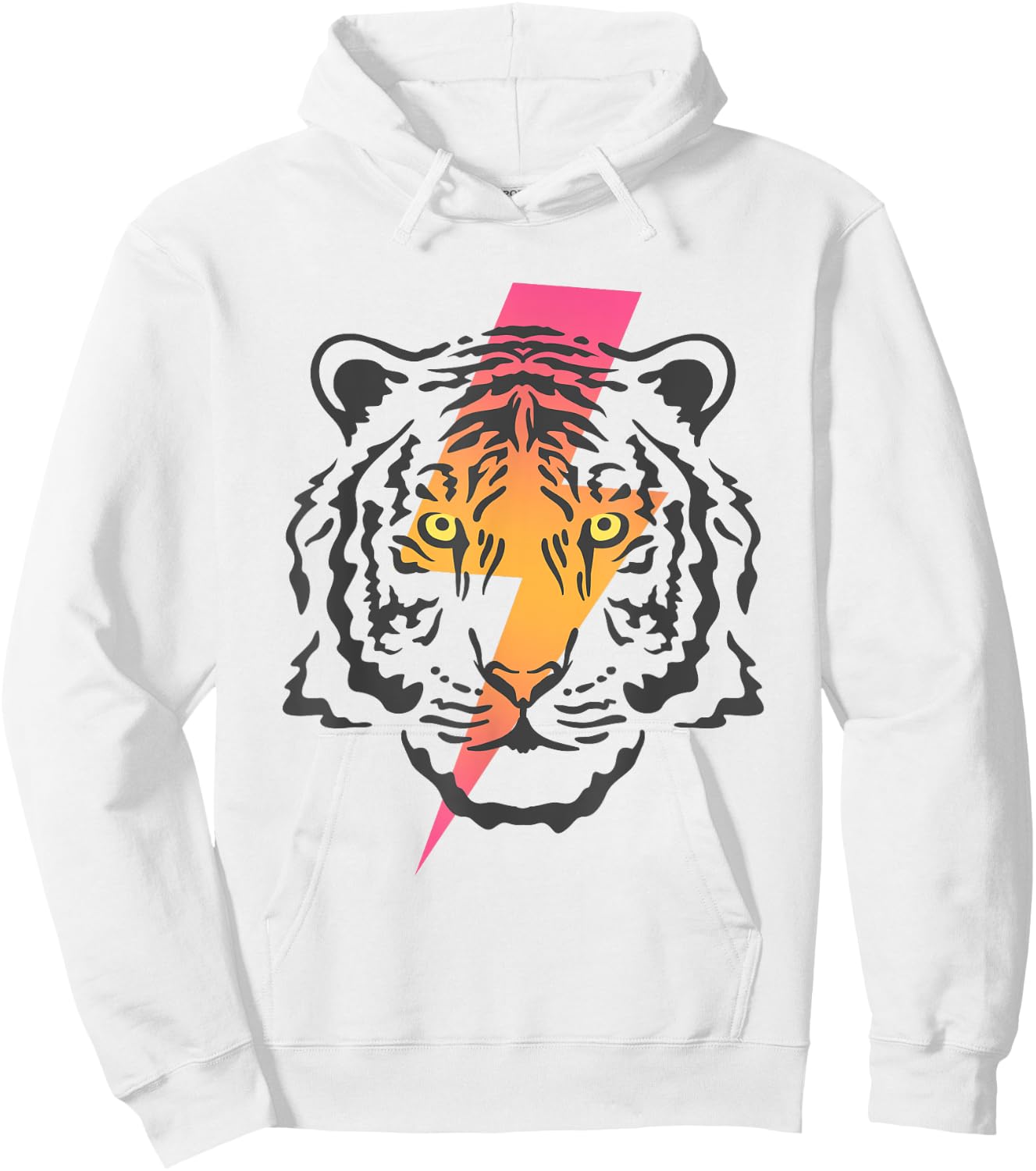 Vintage Tiger Bolt of Lightning Chinese New Year of Tiger Hoodie - Hoodie | White