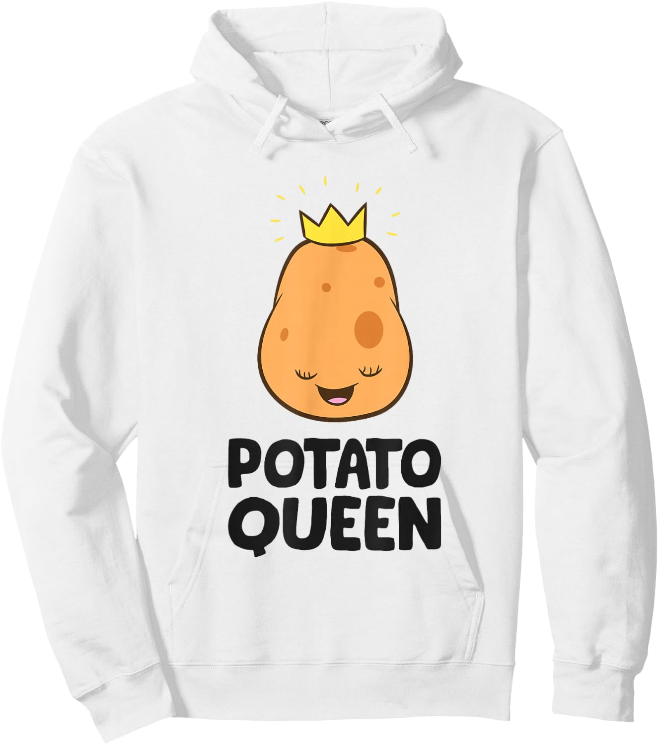 Potato Queen Love Potatoes Hoodie - Hoodie | White