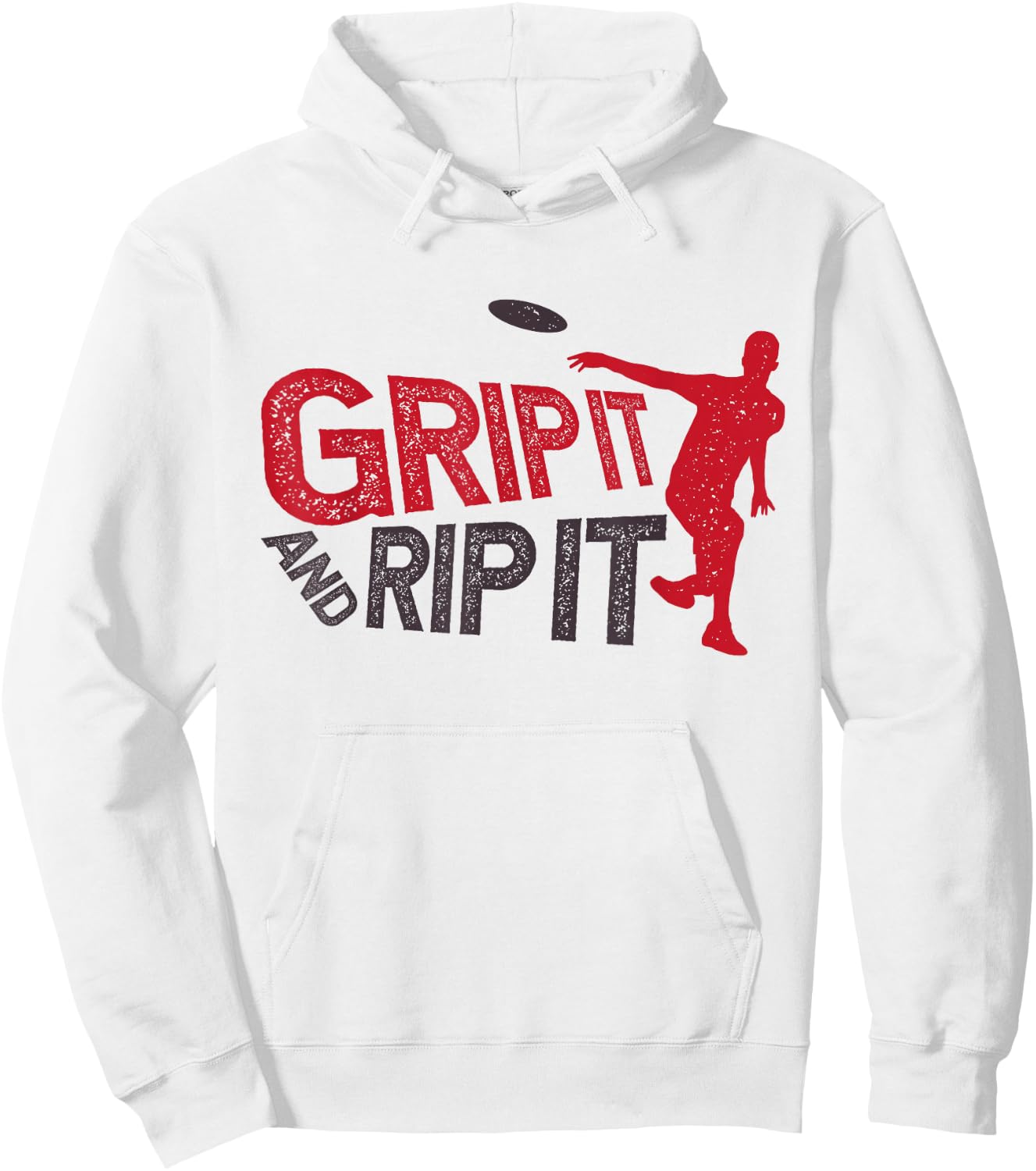 Grip It And Rip It Funny Frisbee Sport Team Player Disc Golf Hoodie - Hoodie | White