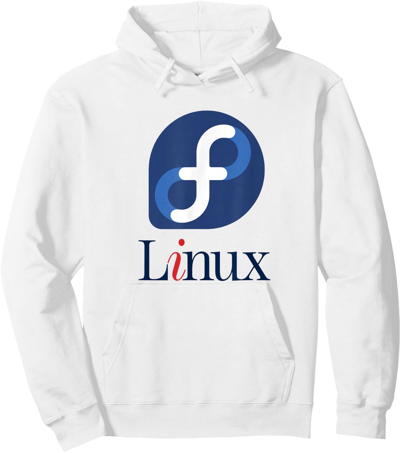 Linux Fedora w/ Big colorful Logo Open Source Os Hoodie - Hoodie | White