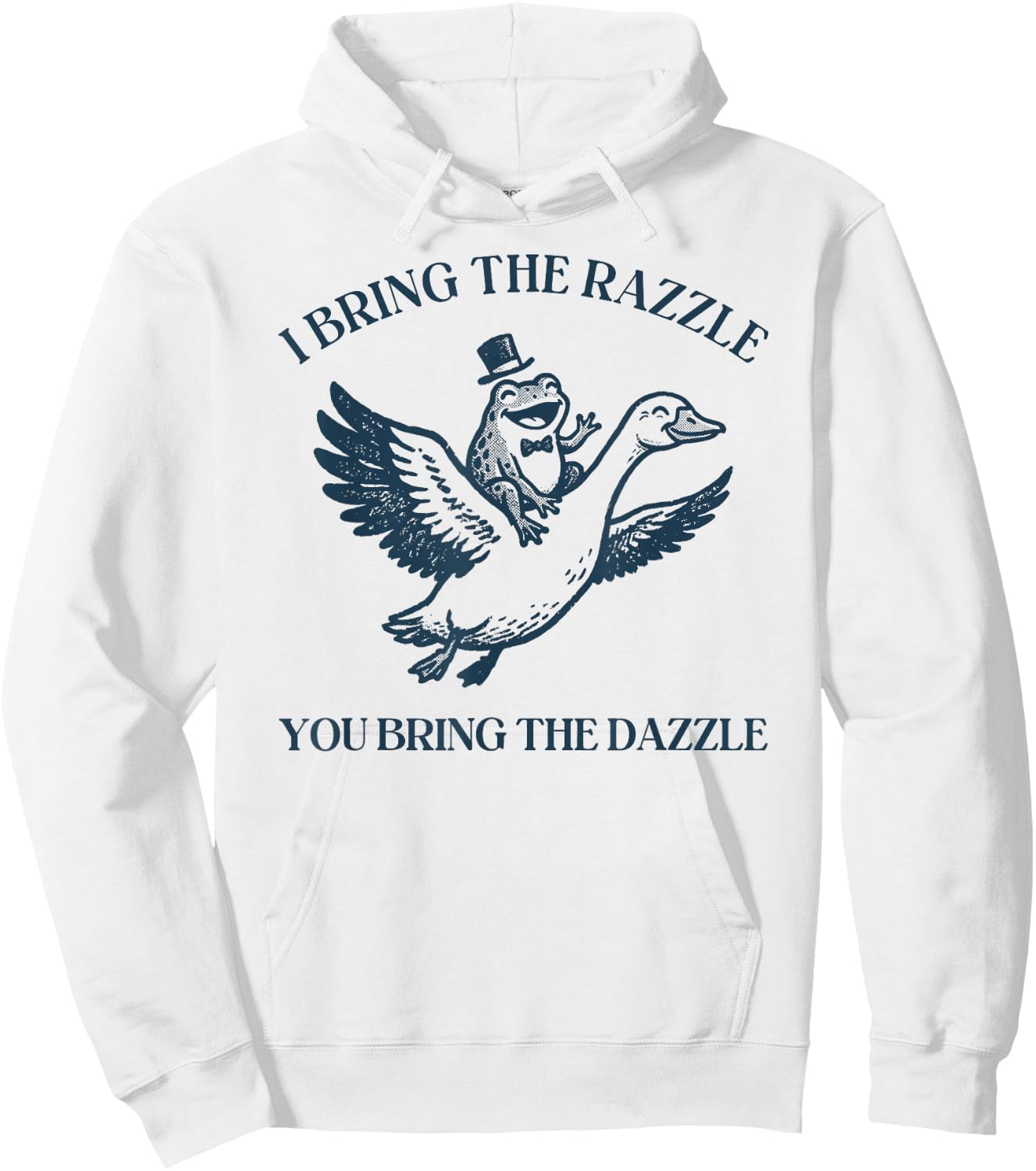 Cute Besties BFF Razzle Hoodie - Hoodie | White