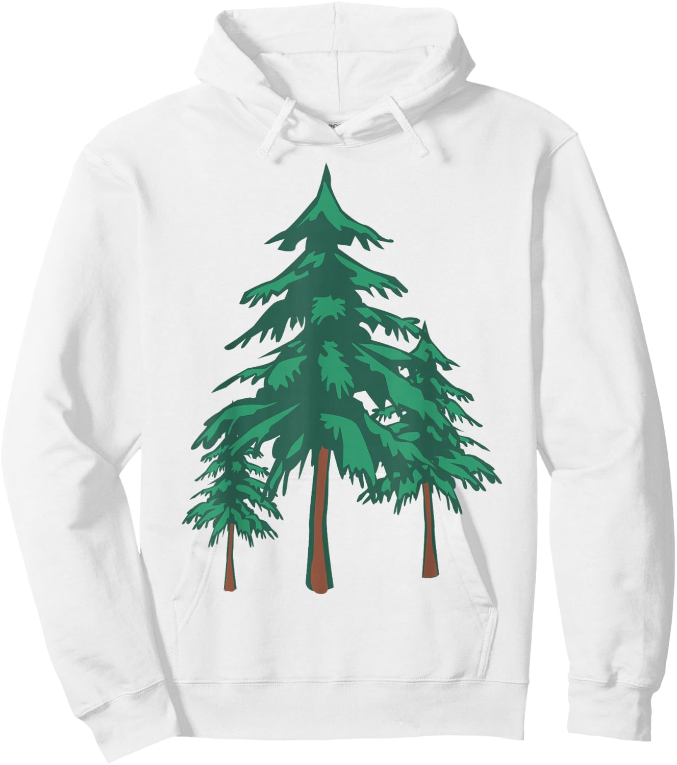 Evergreen Pine Tree Forest Camping Gift Nature Lovers Hoodie - Hoodie | White