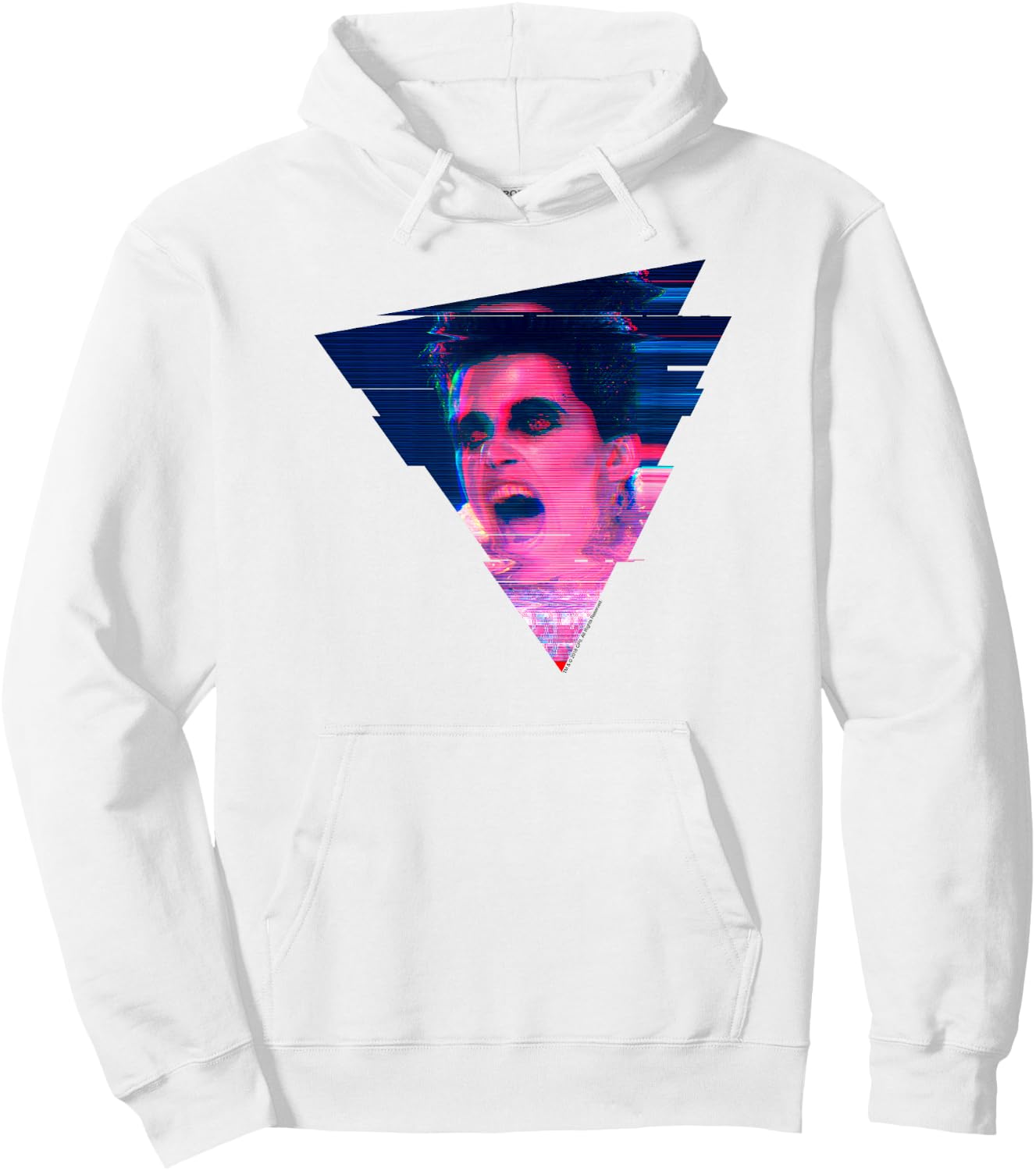 Ghostbusters Gozer Glitch Colorful Graphic Retro Movie Hoodie - Hoodie | White