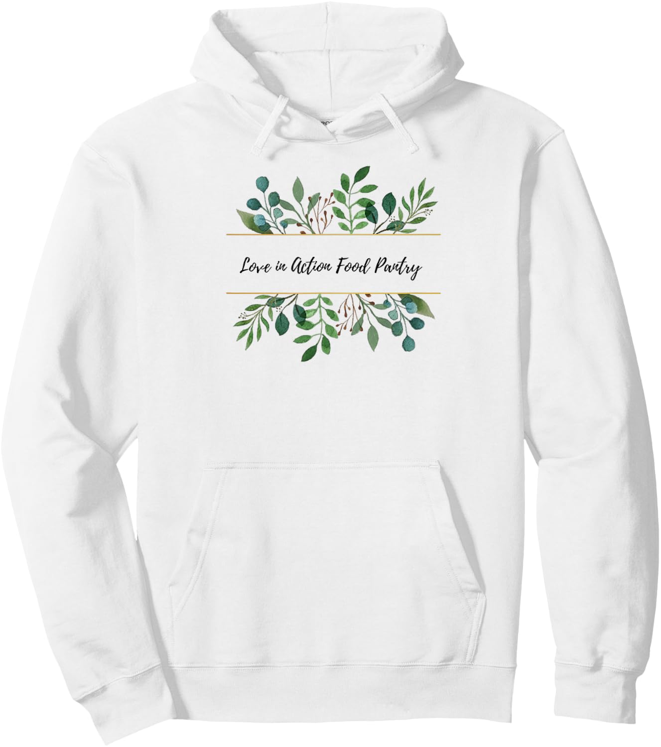 Love In Action Food Pantry Hoodie - Hoodie | White