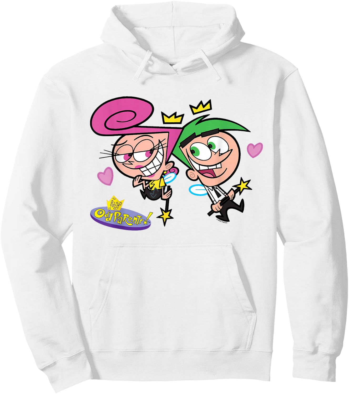 The Fairly OddParents Wanda and Cosmo in Love Hoodie - Hoodie | White