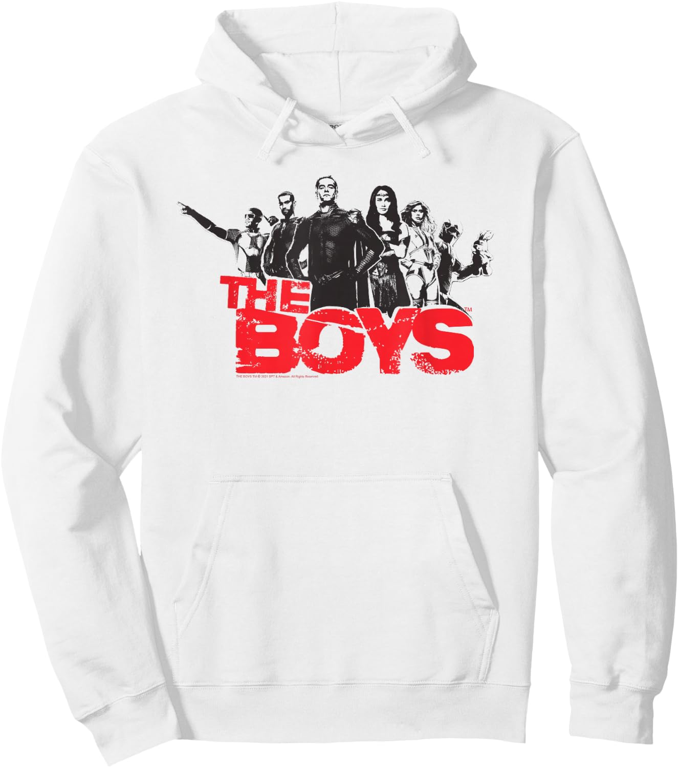 The Boys Hero Cutouts Superhero TV Show Hoodie - Hoodie | White