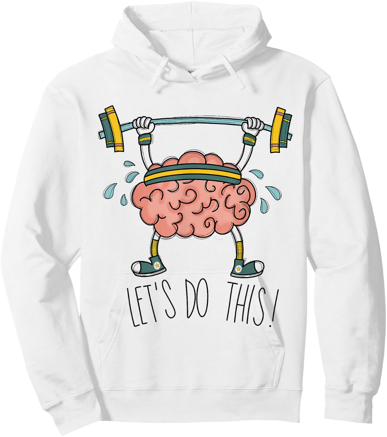 Brain Gym Brain Learning Brain Teacher Let's Do This Men Women Girls Kids Hoodie - Hoodie | White