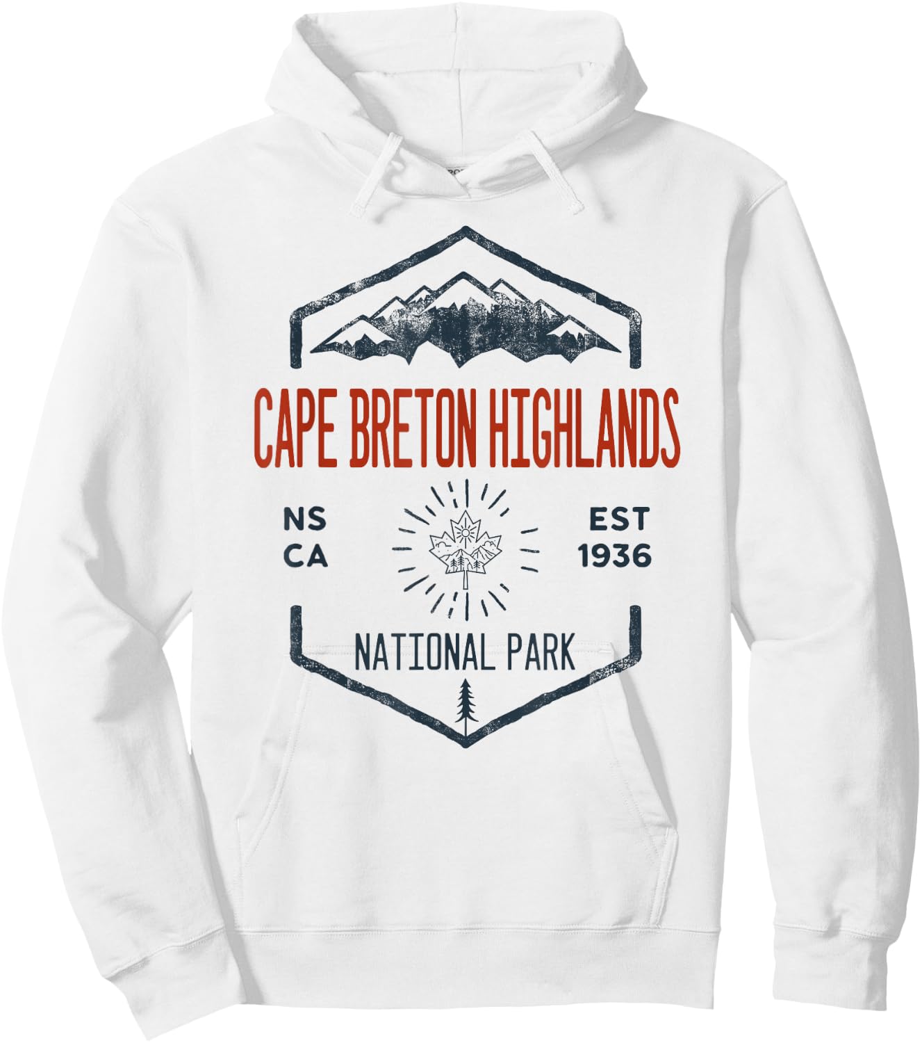 Cape Breton Highlands National Park Canada Vintage Hoodie - Hoodie | White