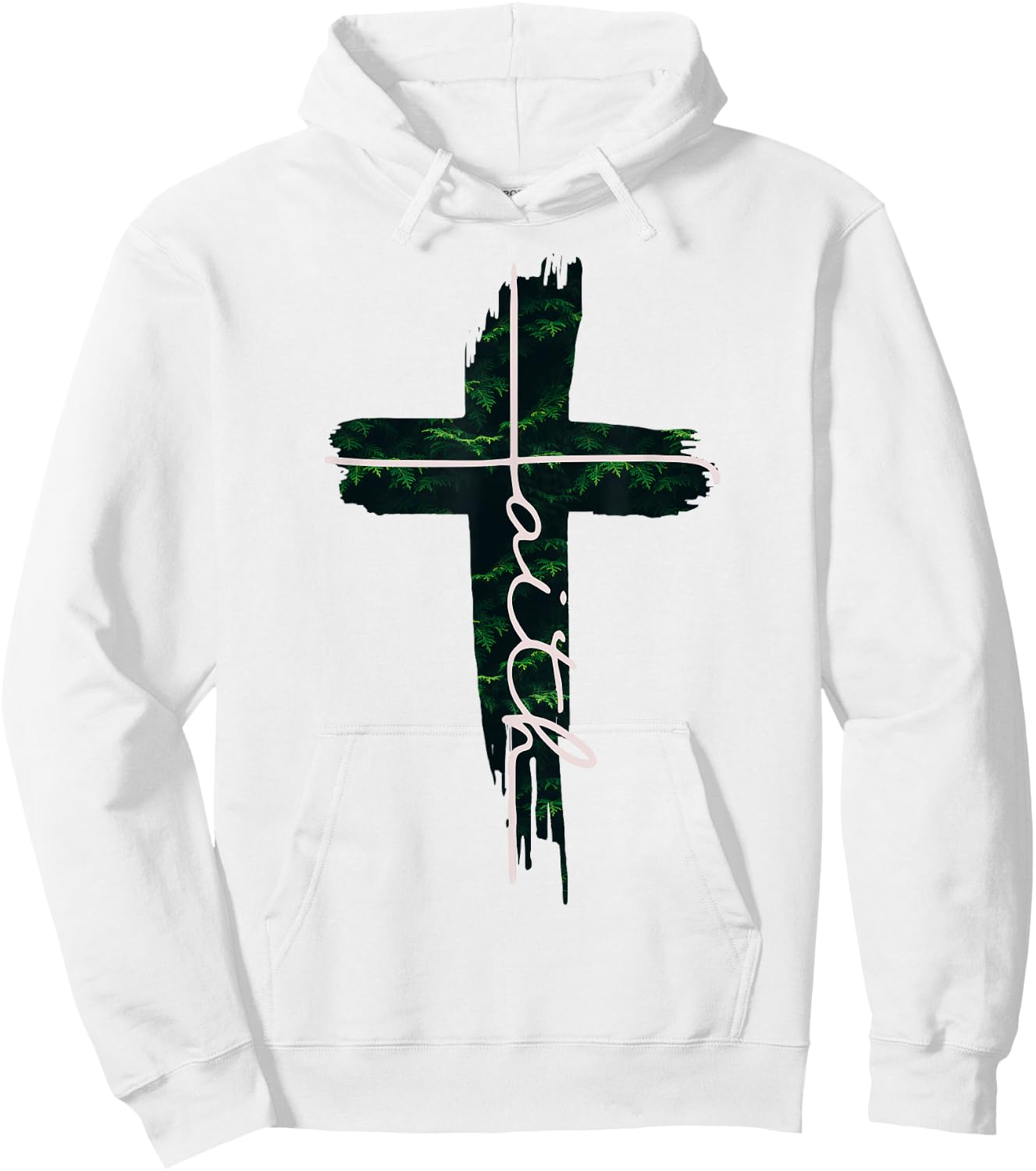 Faith Cross Tree Christian Men and Women Kids Hoodie - Hoodie | White