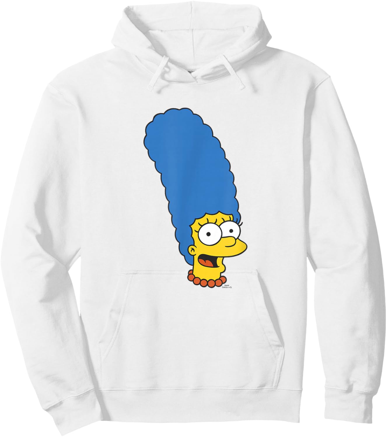 The Simpsons Marge Simpson Big Face Hoodie - Hoodie | White